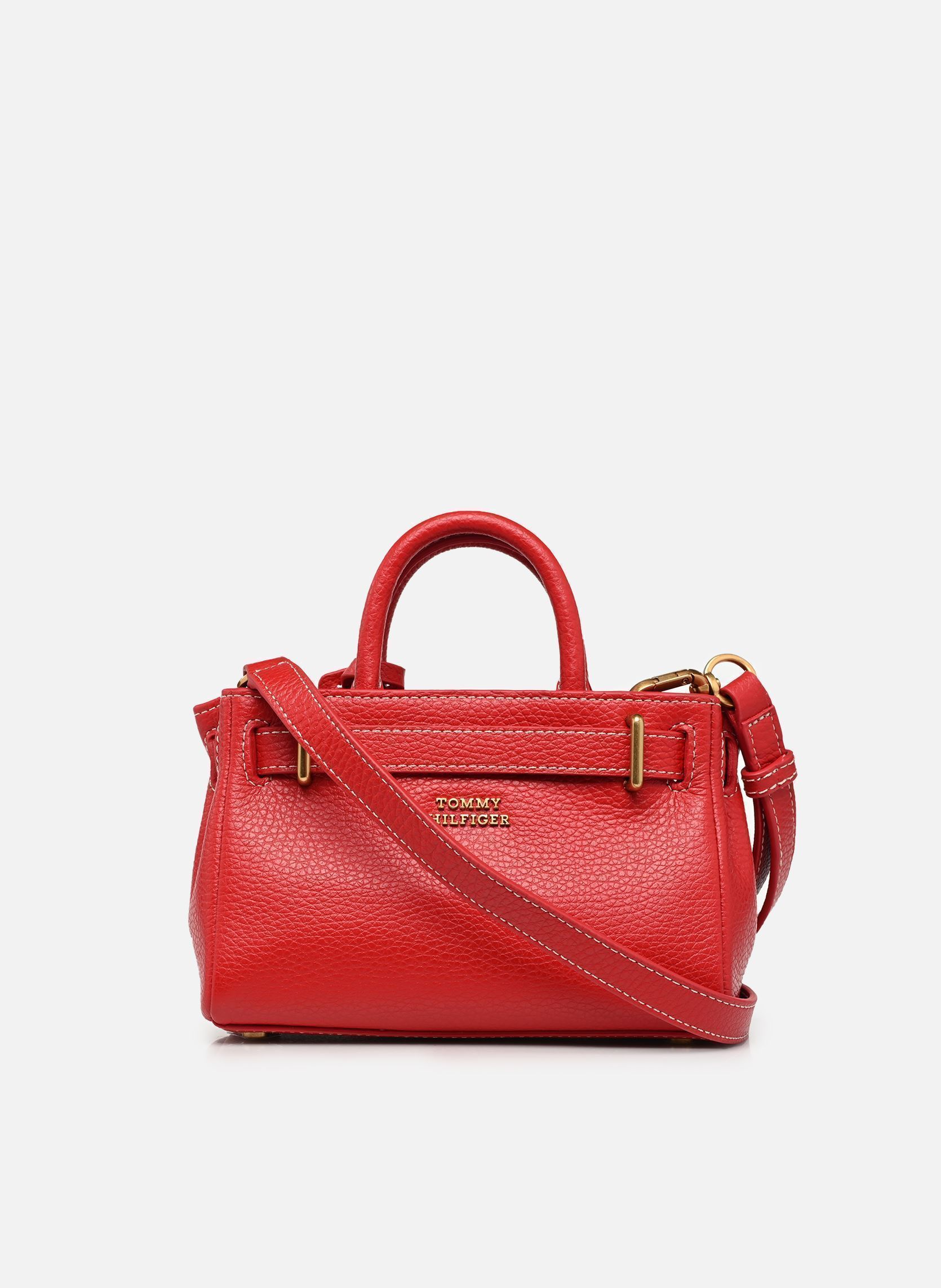 Handtaschen AMERICAN ICON MICRO TOTE LEATHER damen rot Tommy Hilfiger Handtaschen AMERICAN ICON MICRO TOTE LEATHER damen rot PRIMARY RED