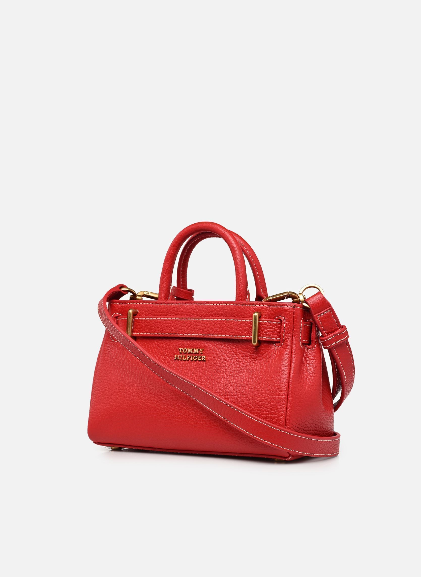 Handtaschen AMERICAN ICON MICRO TOTE LEATHER damen rot Tommy Hilfiger Handtaschen AMERICAN ICON MICRO TOTE LEATHER damen rot PRIMARY RED