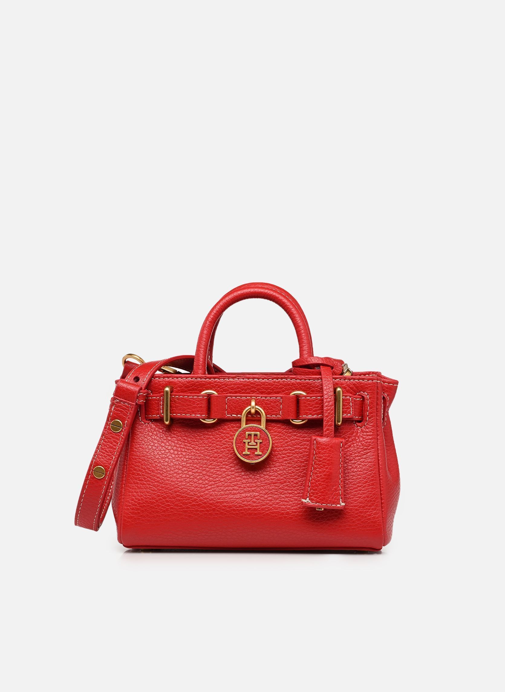 Handtaschen AMERICAN ICON MICRO TOTE LEATHER damen rot Tommy Hilfiger Handtaschen AMERICAN ICON MICRO TOTE LEATHER damen rot PRIMARY RED