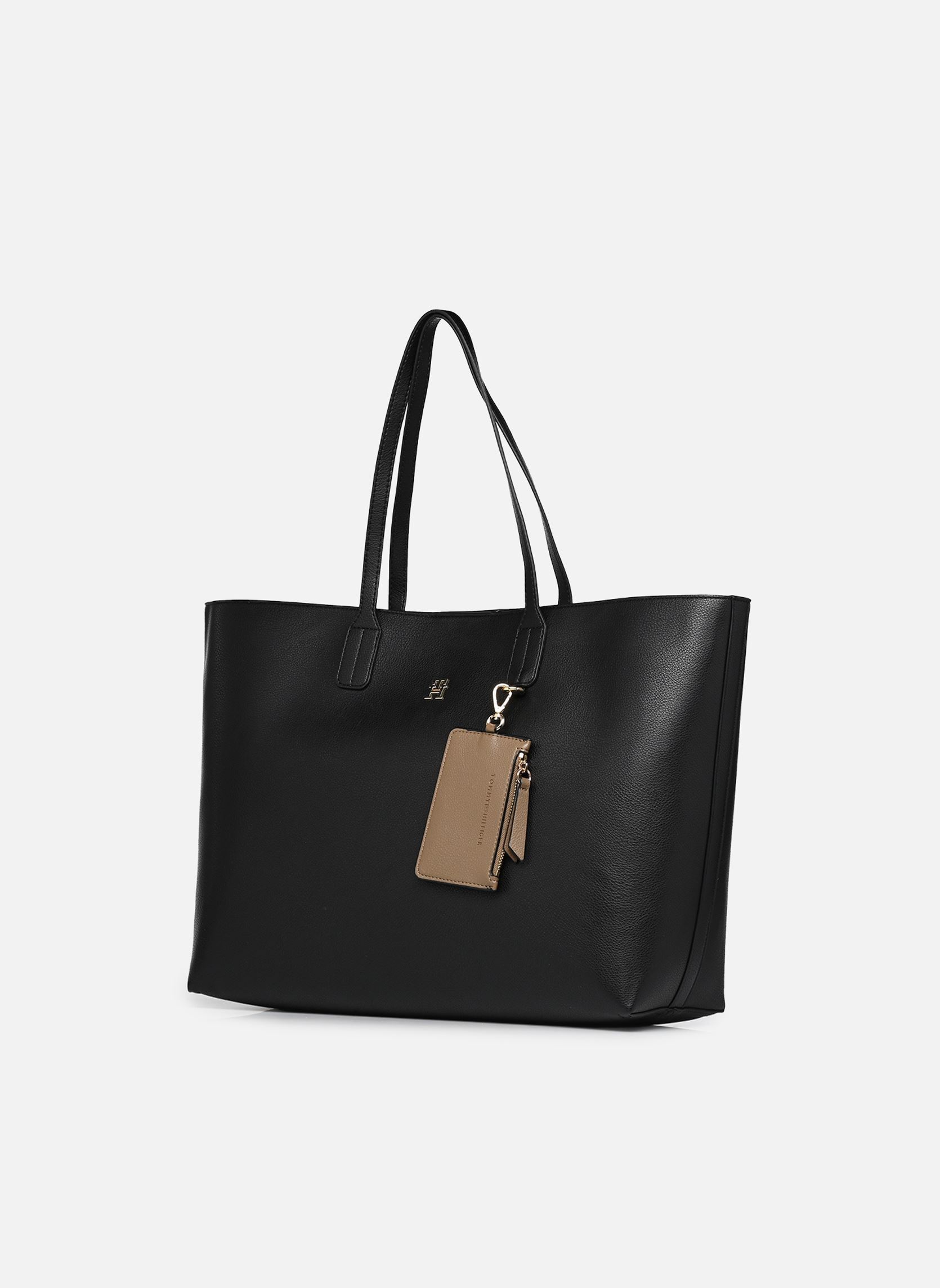 Cabas TH ICON TOTE femme noir Tommy Hilfiger Cabas TH ICON TOTE femme noir BLACK