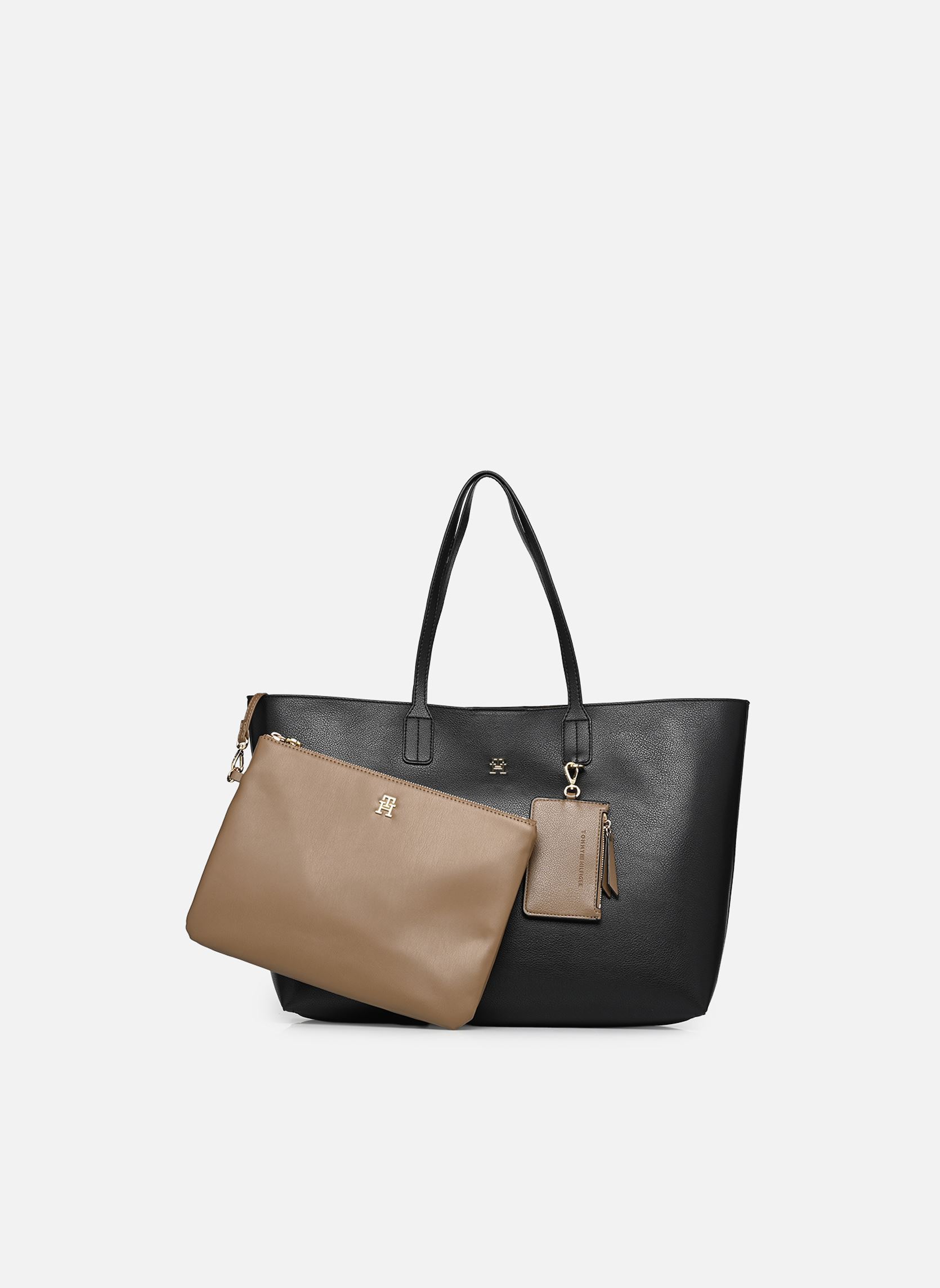 Cabas TH ICON TOTE femme noir Tommy Hilfiger Cabas TH ICON TOTE femme noir BLACK