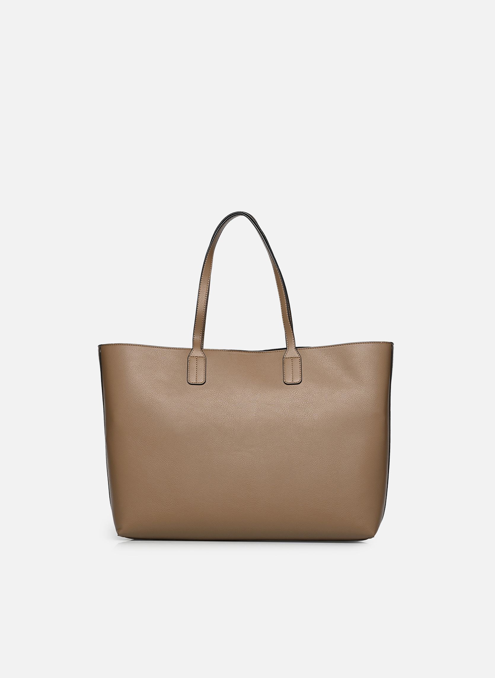 Cabas TH ICON TOTE femme marron Tommy Hilfiger Cabas TH ICON TOTE femme marron NORDIC TAUPE