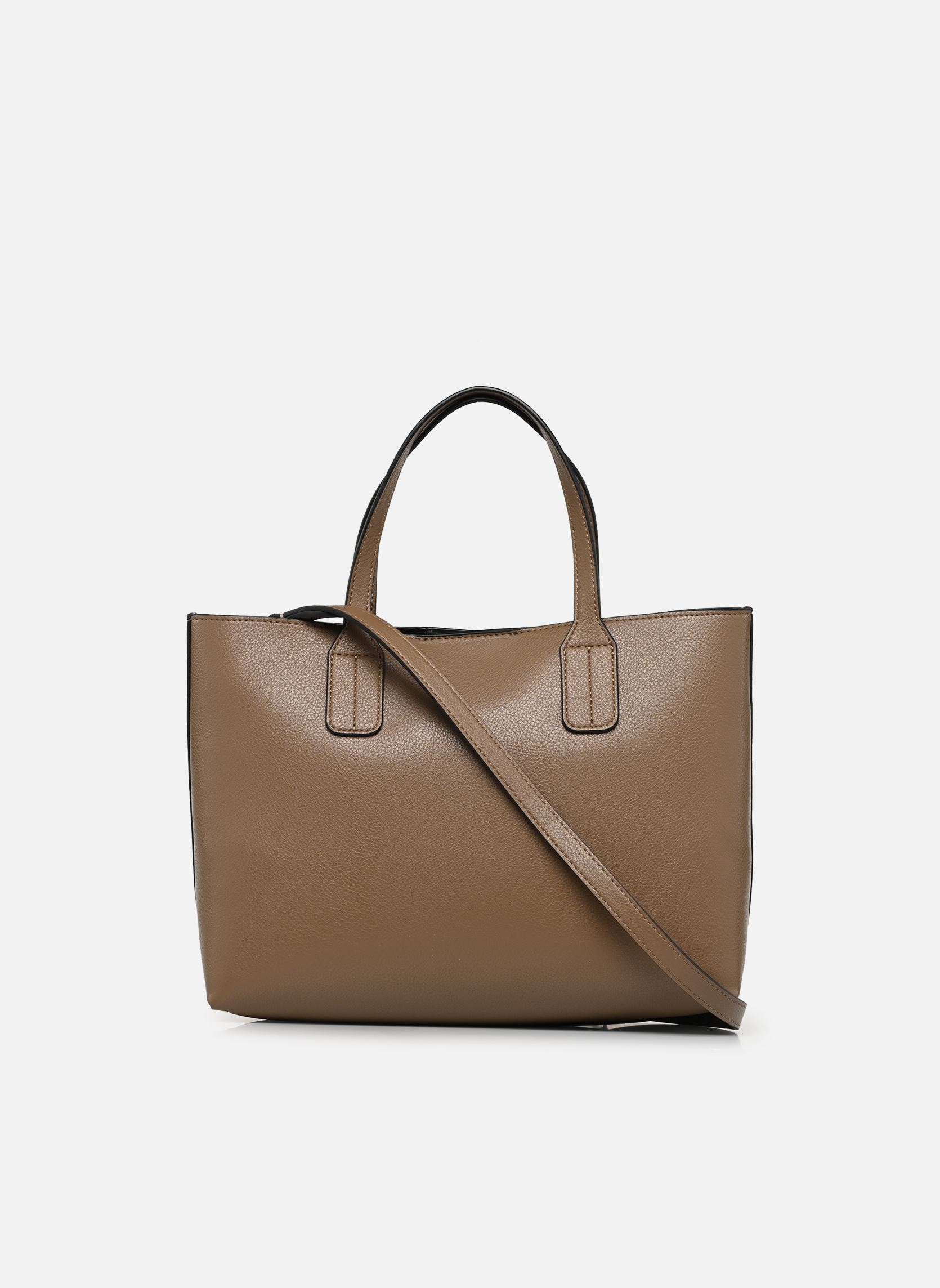 Grote winkelzak TH ICON MINI TOTE dames bruin Tommy Hilfiger Grote winkelzak TH ICON MINI TOTE dames bruin NORDIC TAUPE