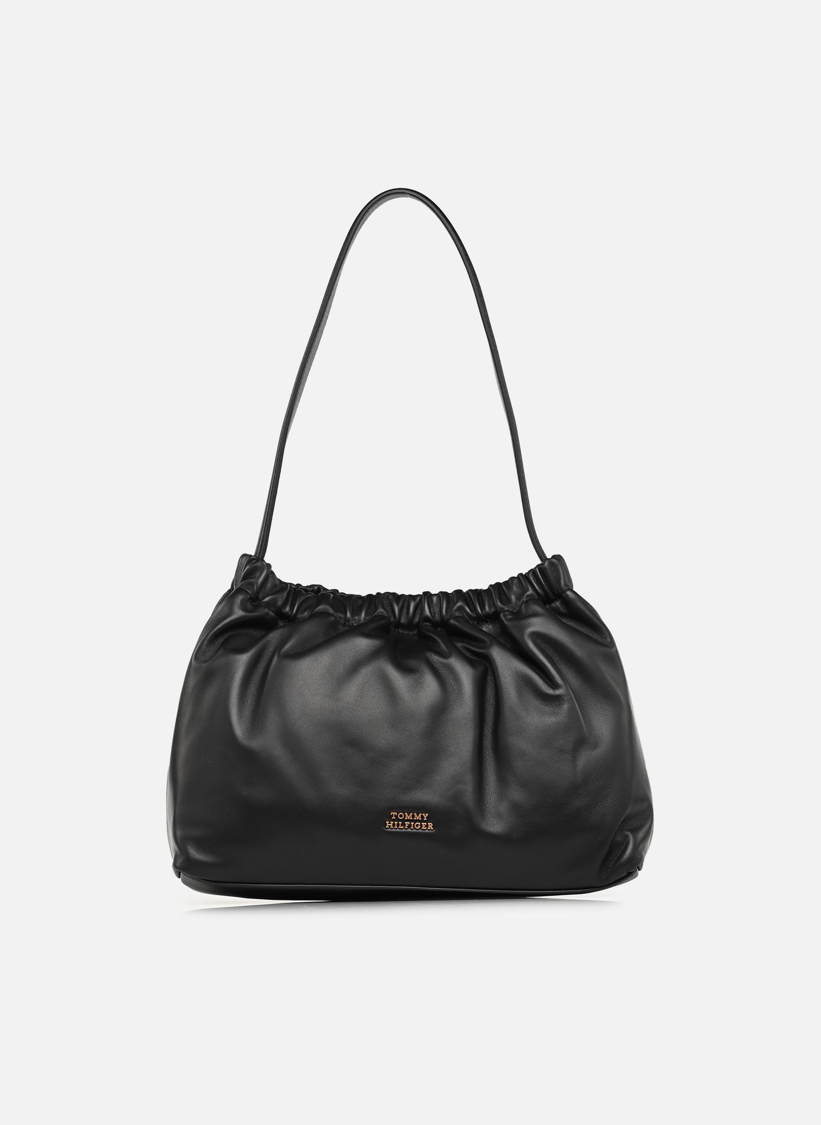 Umhängetaschen SOFT LEATHER SHOULDER BAG damen schwarz Tommy Hilfiger Umhängetaschen SOFT LEATHER SHOULDER BAG damen schwarz BLACK