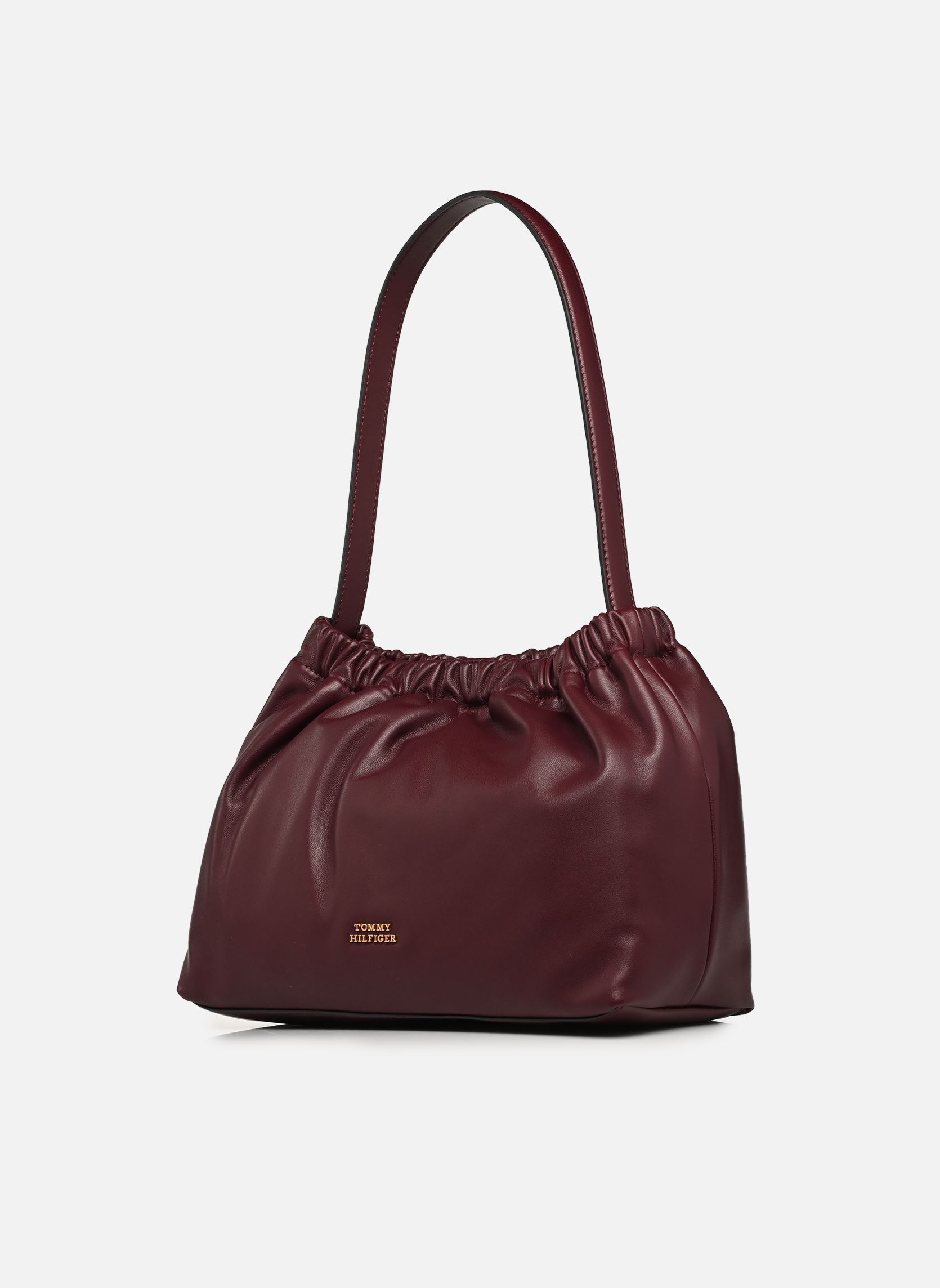 Schoudertassen SOFT LEATHER SHOULDER BAG dames bordeaux Tommy Hilfiger Schoudertassen SOFT LEATHER SHOULDER BAG dames bordeaux MARZEMINO