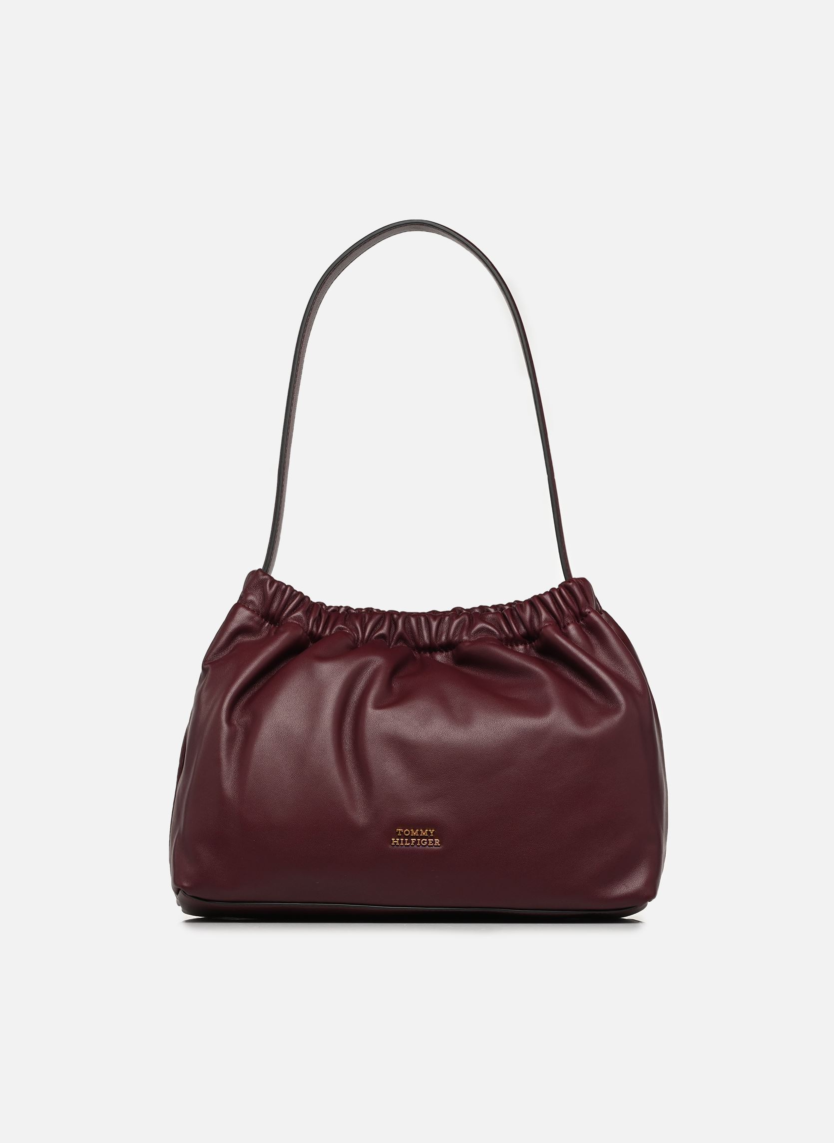 Schoudertassen SOFT LEATHER SHOULDER BAG dames bordeaux Tommy Hilfiger Schoudertassen SOFT LEATHER SHOULDER BAG dames bordeaux MARZEMINO