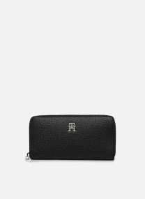 Portefeuilles TH EMBLEM LARGE ZA NEW femme noir