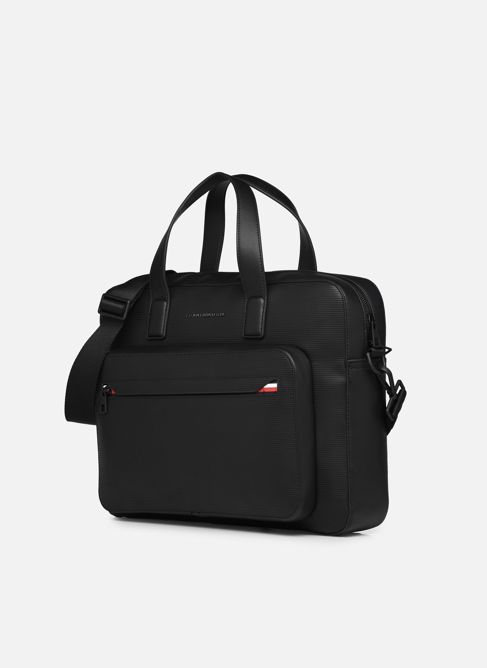computertas TH CORP COMPUTER BAG heren zwart Tommy Hilfiger computertas TH CORP COMPUTER BAG heren zwart BLACK