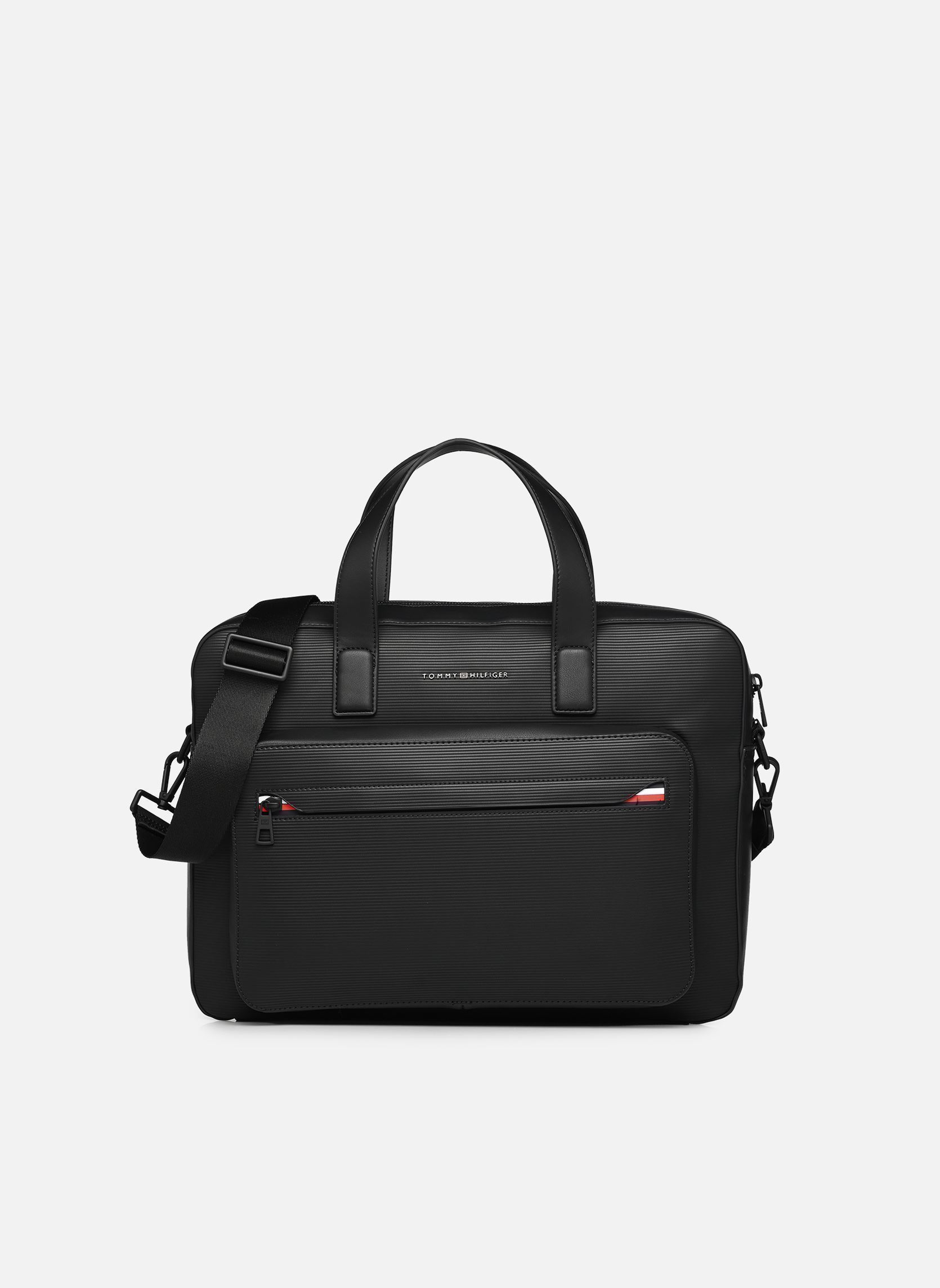 computertas TH CORP COMPUTER BAG heren zwart Tommy Hilfiger computertas TH CORP COMPUTER BAG heren zwart BLACK