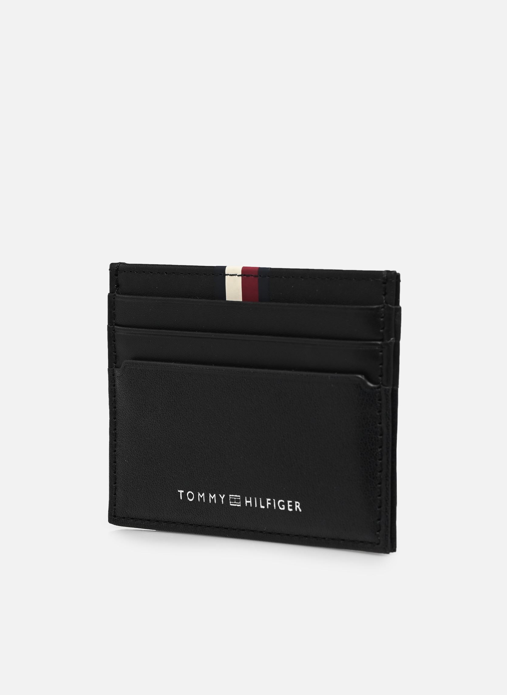 Porte-cartes TH PREM LEA CC HOLDER homme noir Tommy Hilfiger Porte-cartes TH PREM LEA CC HOLDER homme noir BLACK
