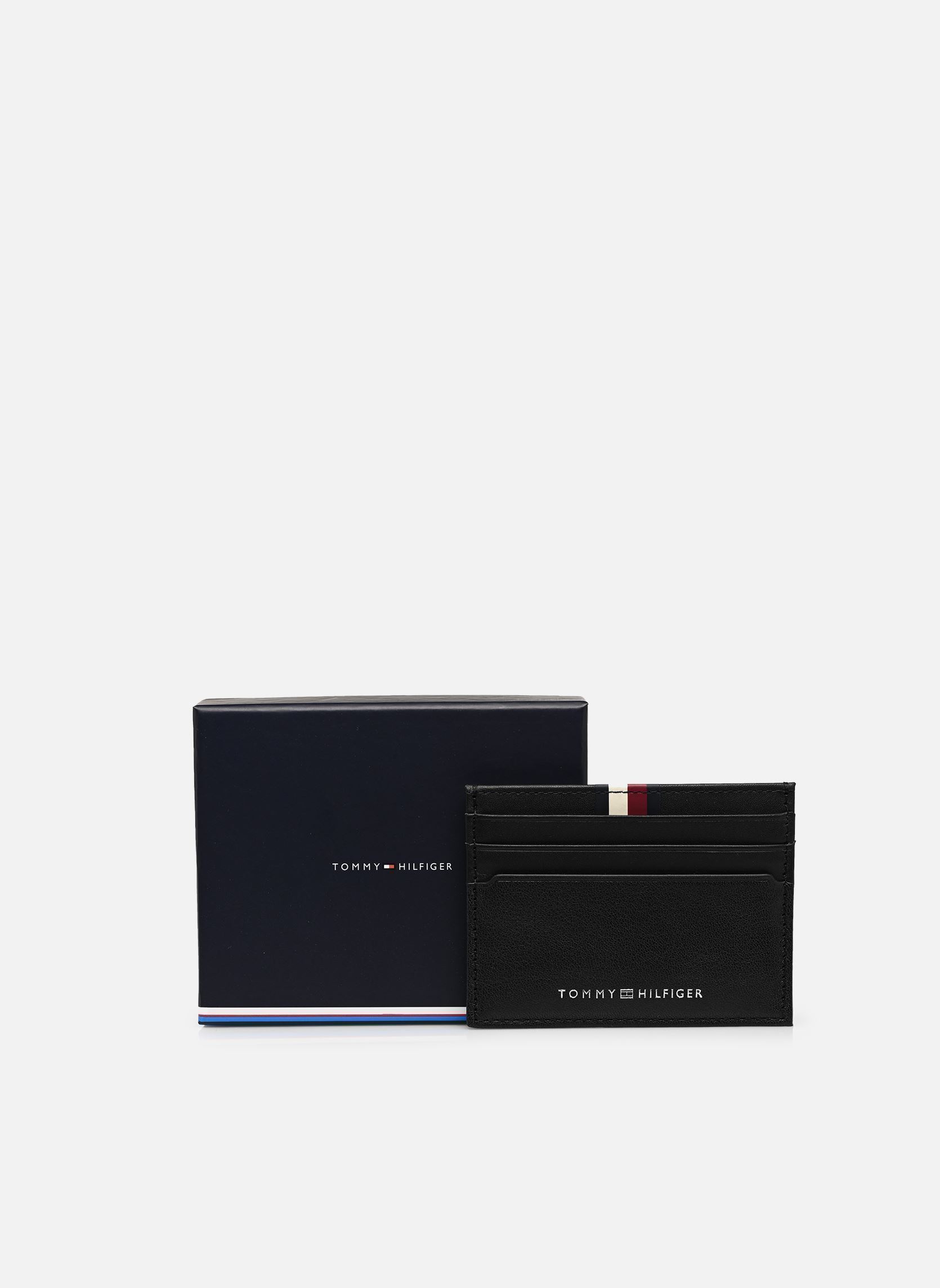 Porte-cartes TH PREM LEA CC HOLDER homme noir Tommy Hilfiger Porte-cartes TH PREM LEA CC HOLDER homme noir BLACK