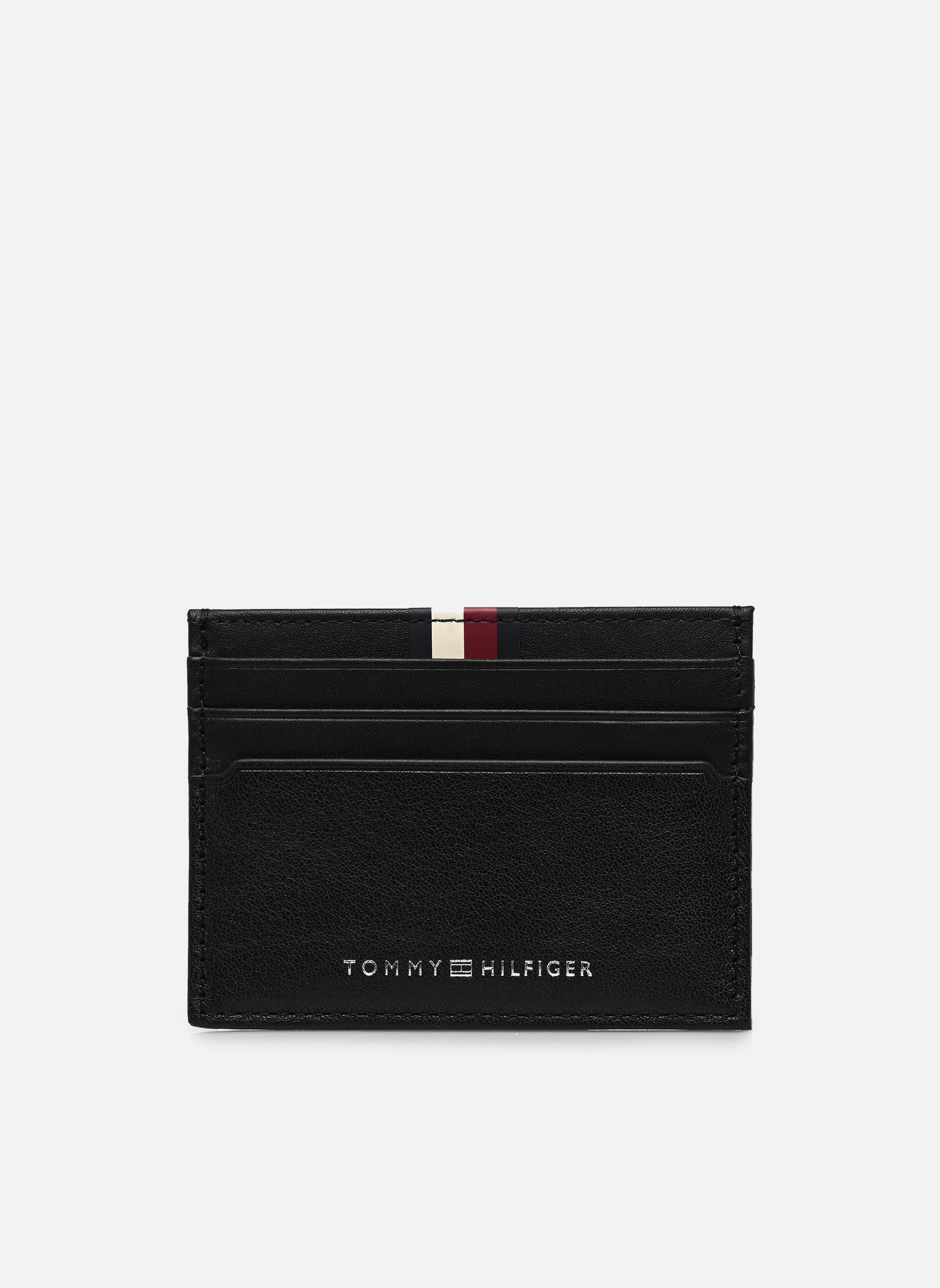 Porte-cartes TH PREM LEA CC HOLDER homme noir Tommy Hilfiger Porte-cartes TH PREM LEA CC HOLDER homme noir BLACK