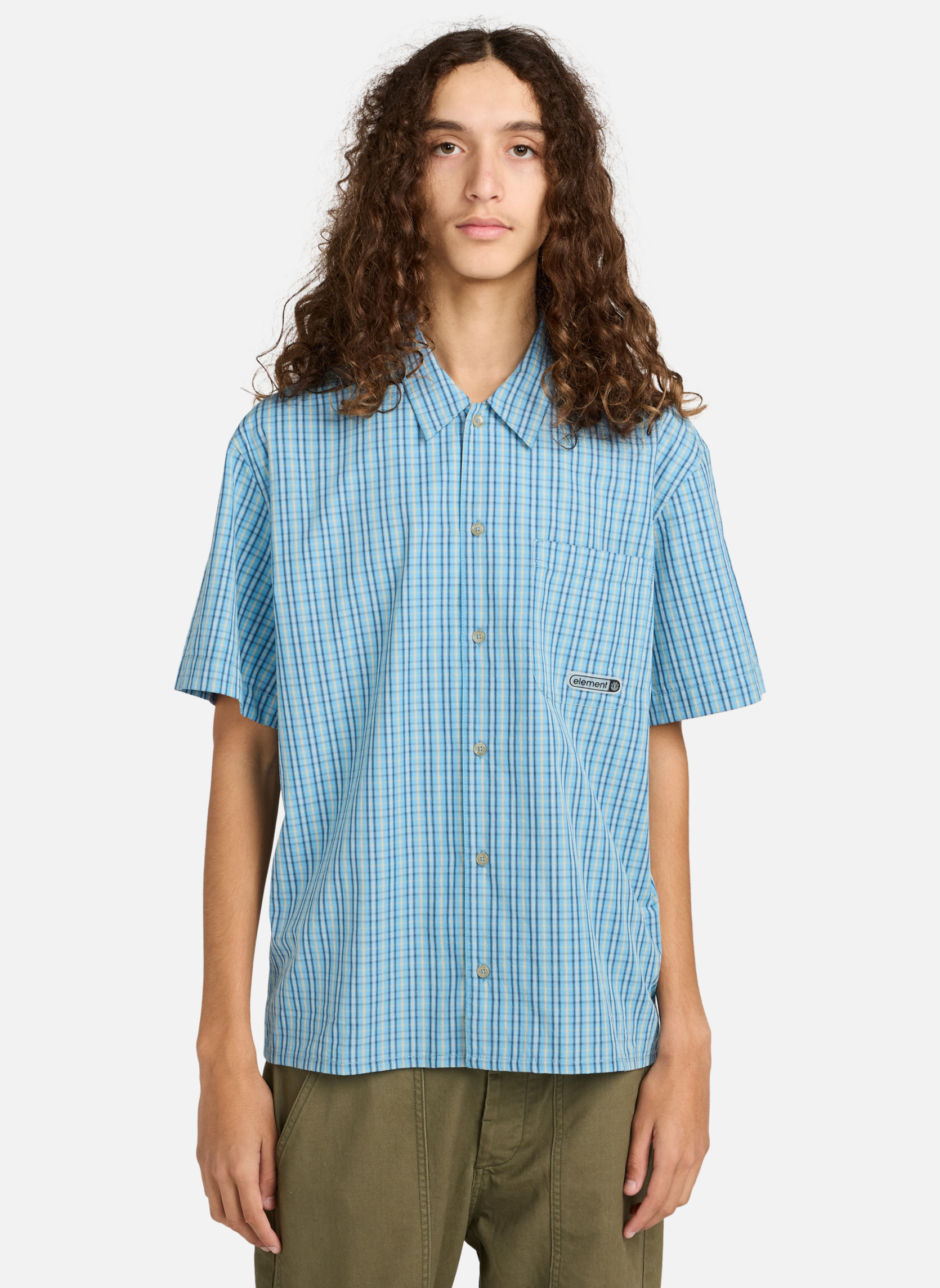 Chemise Vineyard Vines Homme - Bleu à Carreaux - Manches Longues - Taille M - Parfait état