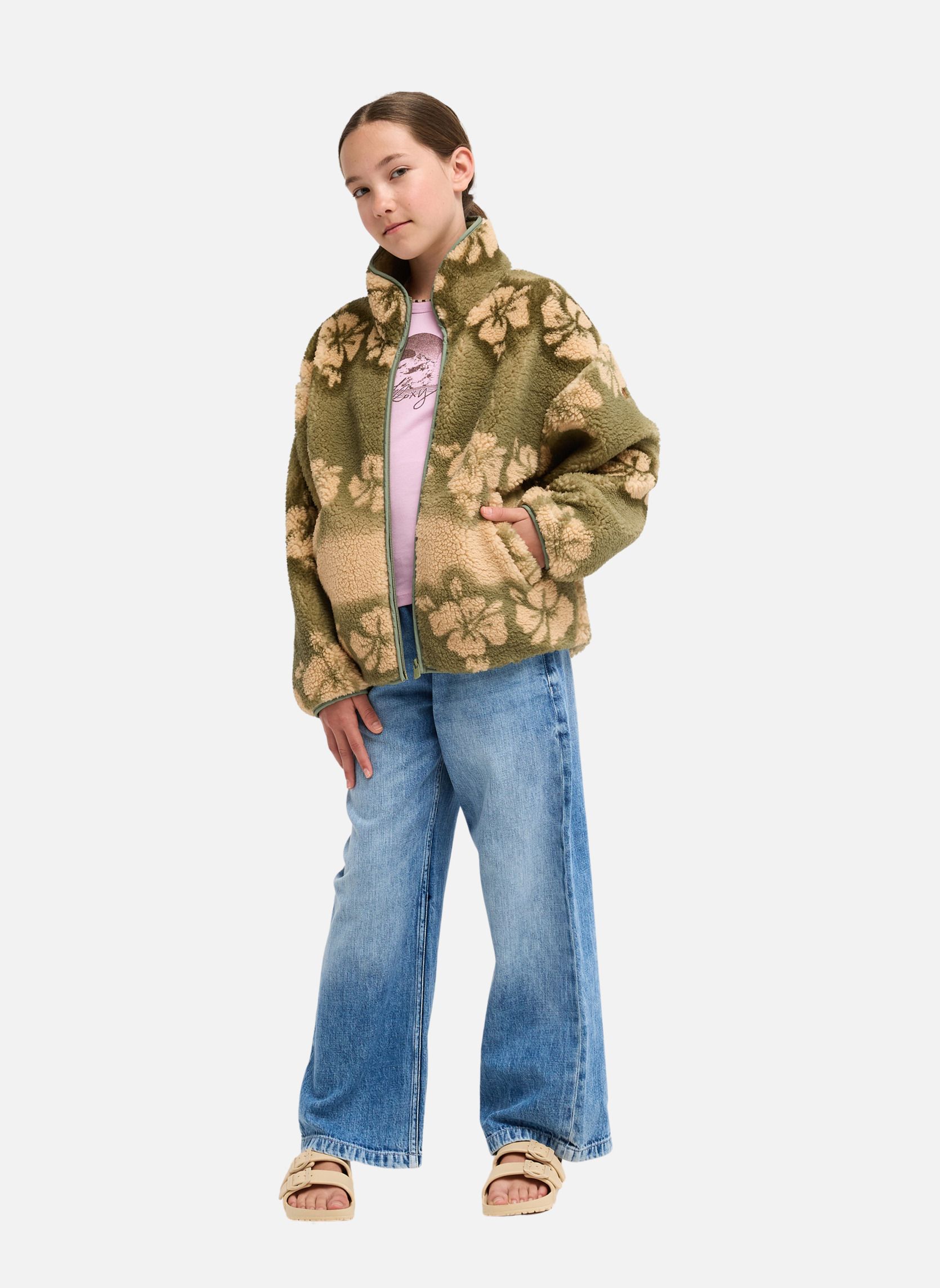 Vestes polaires Like Electricity fille vert Roxy Vestes polaires Like Electricity fille vert Vert
