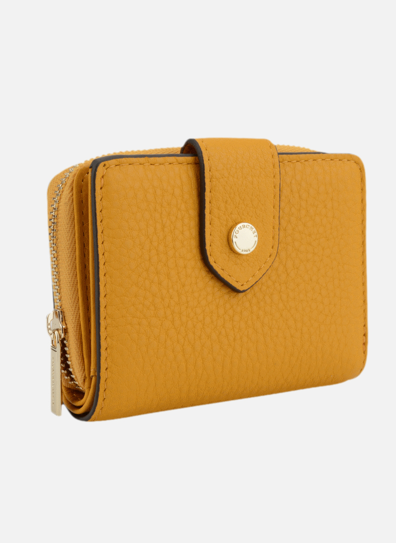 Porte-monnaies Club femme jaune Pourchet Porte-monnaies Club femme jaune Jaune moutarde
