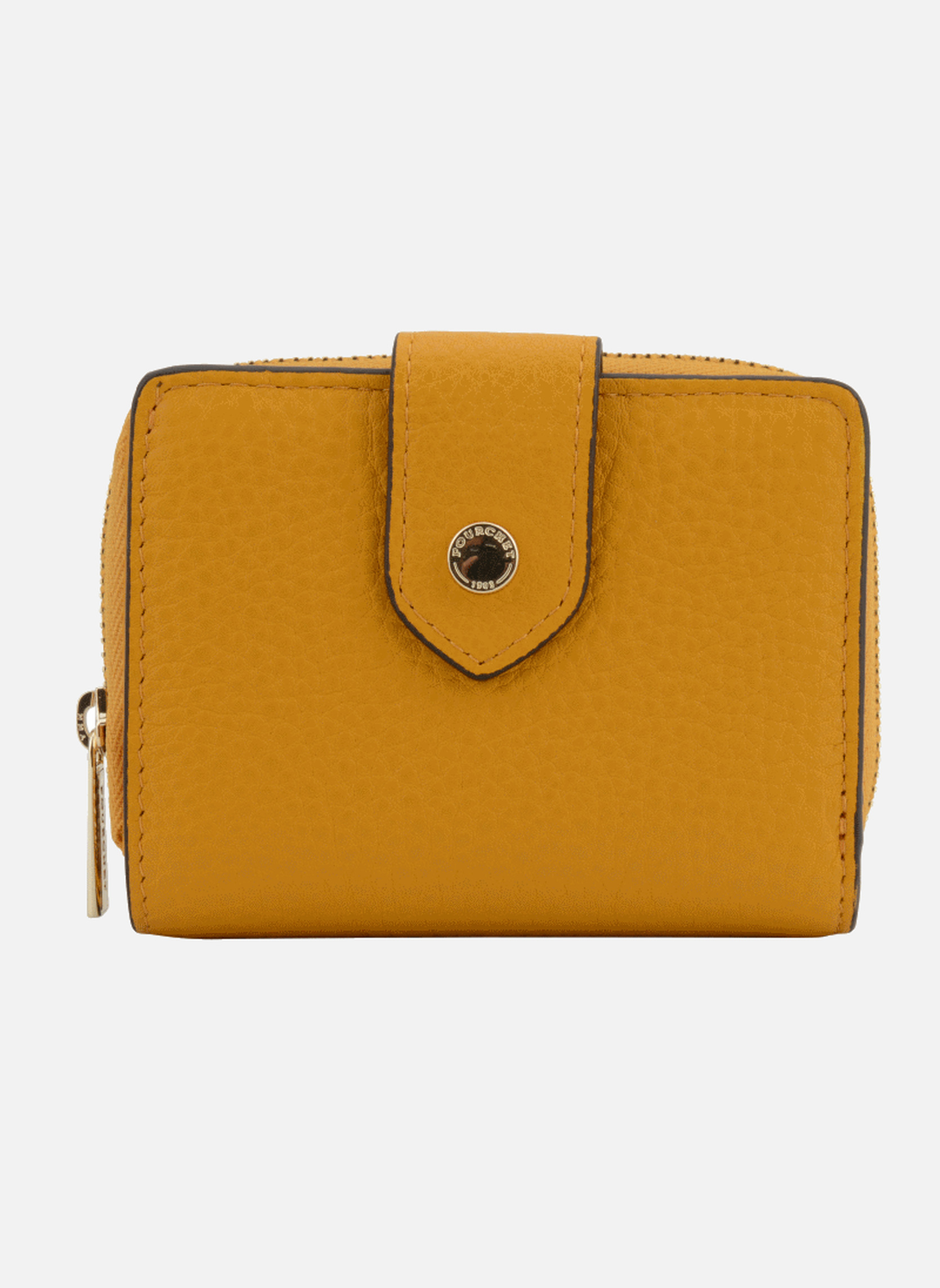 Porte-monnaies Club femme jaune Pourchet Porte-monnaies Club femme jaune Jaune moutarde