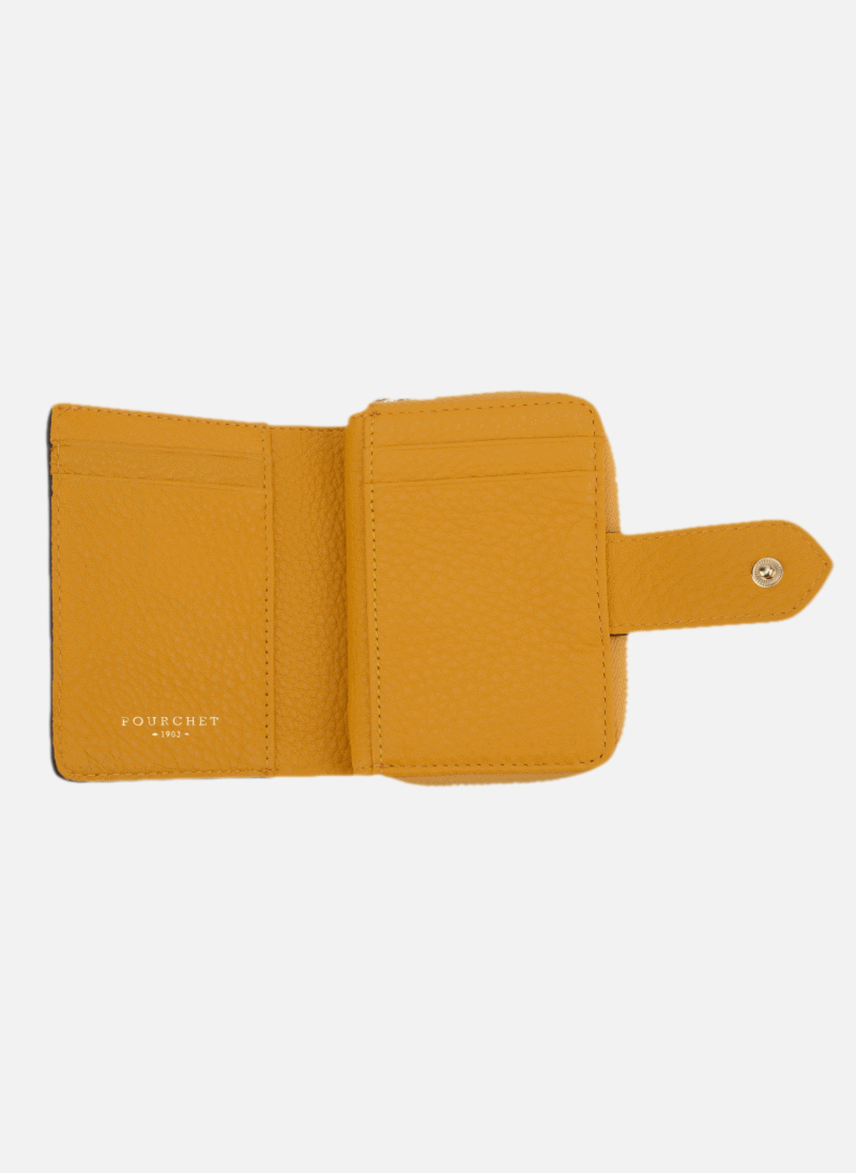 Porte-monnaies Club femme jaune Pourchet Porte-monnaies Club femme jaune Jaune moutarde