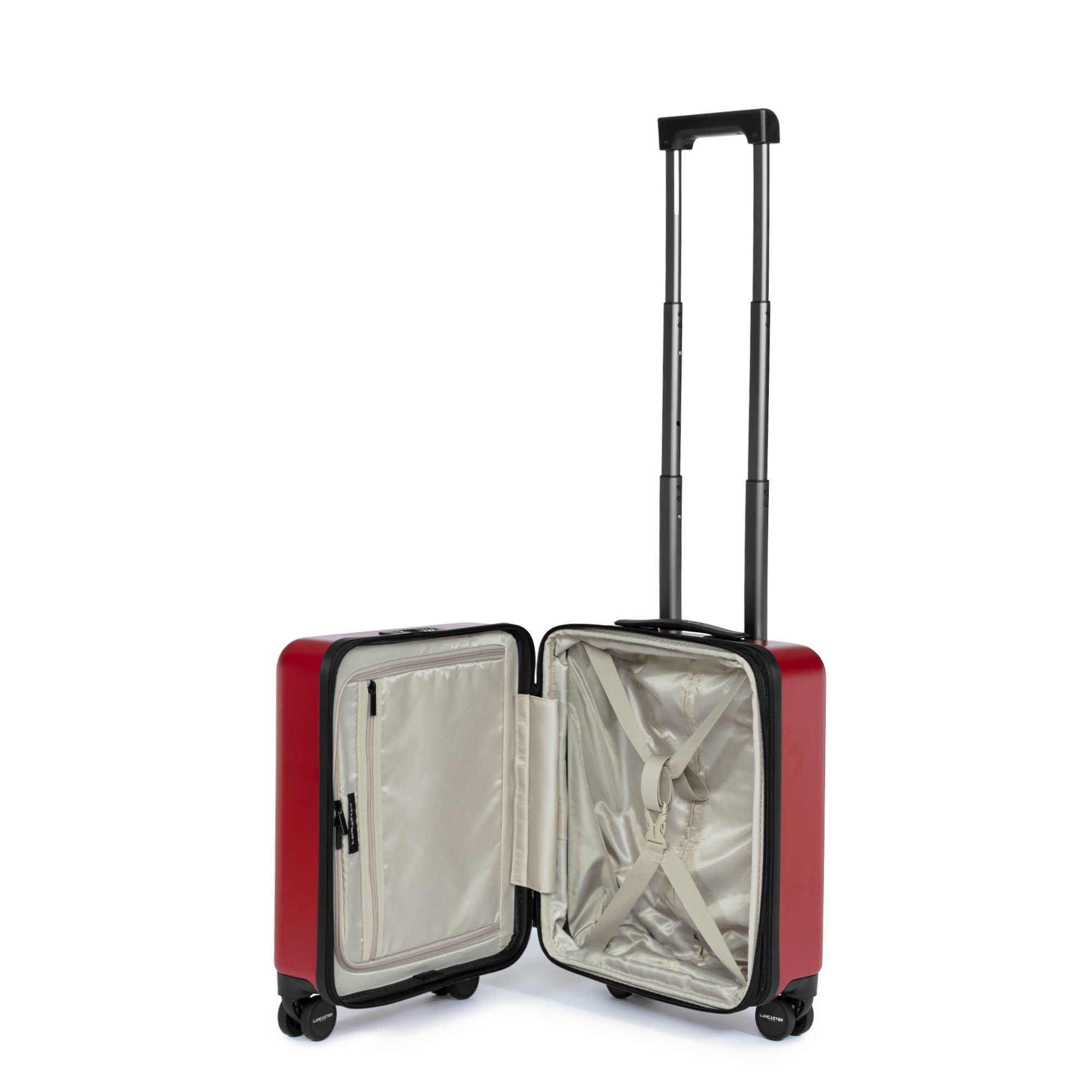 Valises cabine CDG femme rouge Lancaster Valises cabine CDG femme rouge Rouge foncé