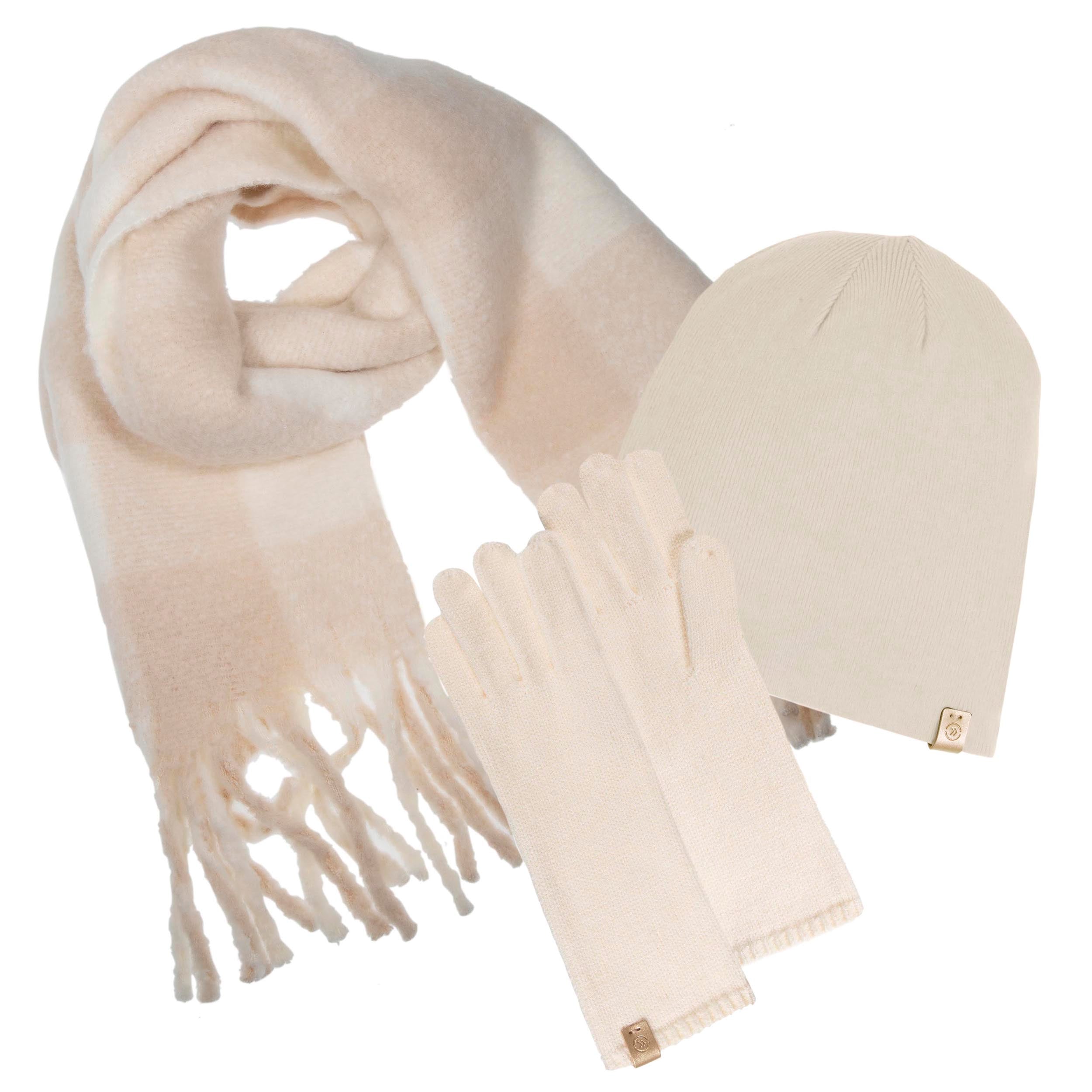 Echarpes Echarpe plaid Femme avec franges Crème femme beige Isotoner Echarpes Echarpe plaid Femme avec franges Crème femme beige Crème