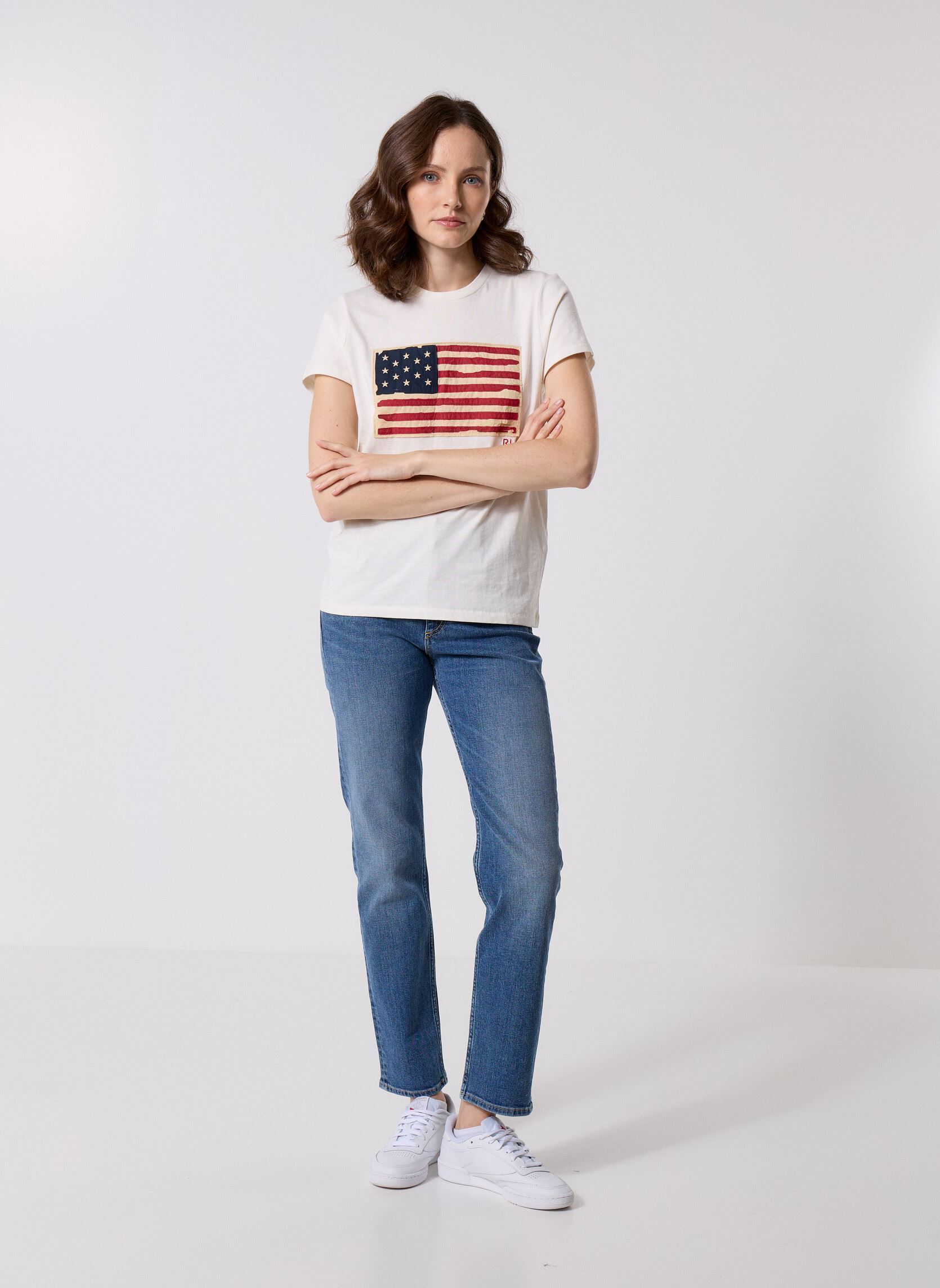Tee-shirts manches courtes Afs White Ss Flag Tee homme blanc Polo Ralph Lauren Tee-shirts manches courtes Afs White Ss Flag Tee homme blanc NEVIS