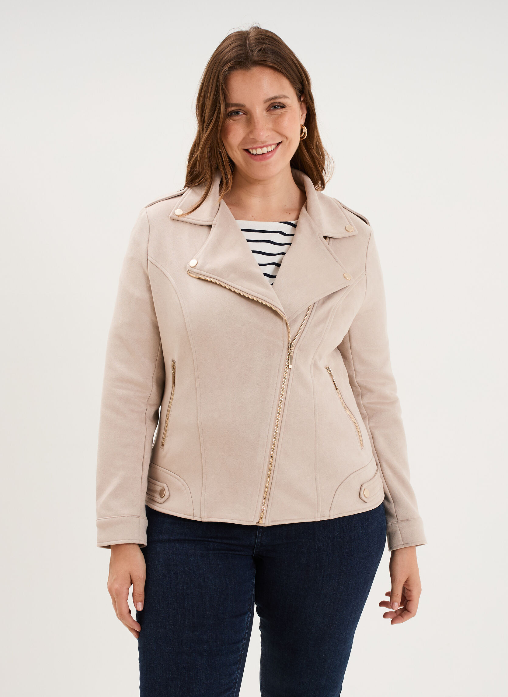 Blousons MOD3 VIOLETTE RLH femme beige La Halle Blousons MOD3 VIOLETTE RLH femme beige Beige