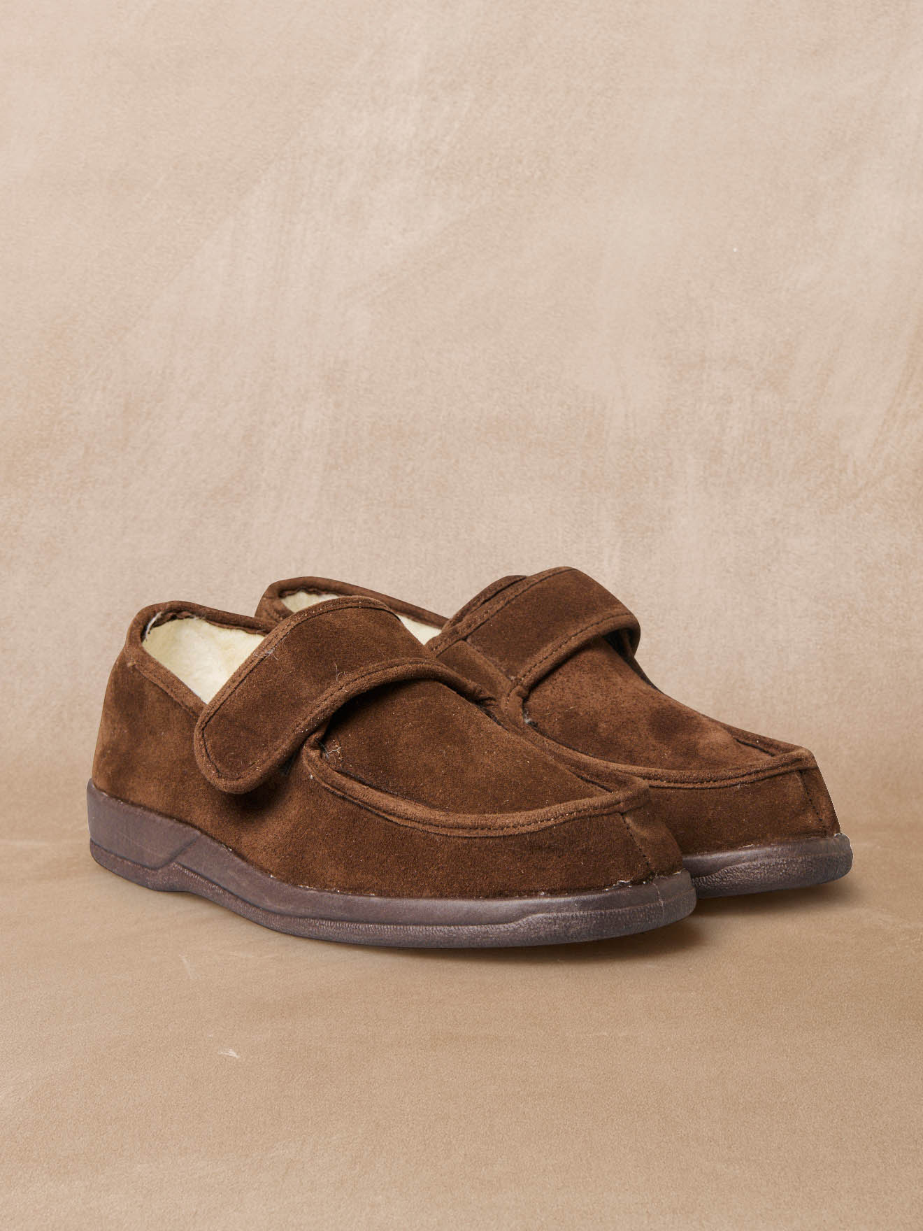 Chaussons PANTOUFLES femme marron Pediconfort Chaussons PANTOUFLES femme marron Marron