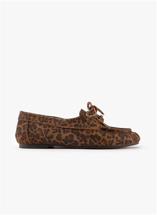 Maison Toufet Mocassins Mocassin Charline - Léopard femme marron