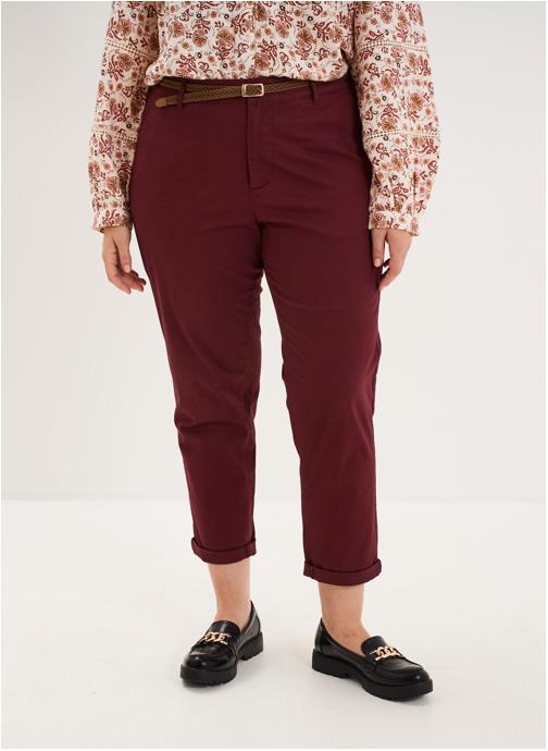 La Halle Pantalons droit MOD3_PCHINOPANT femme violet