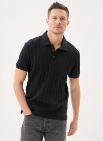 Korte mouwen polo's Ss Dbl Mercerized heren zwart