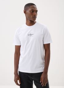 Tee-shirts manches courtes Ss 30S Micro Monolog homme blanc