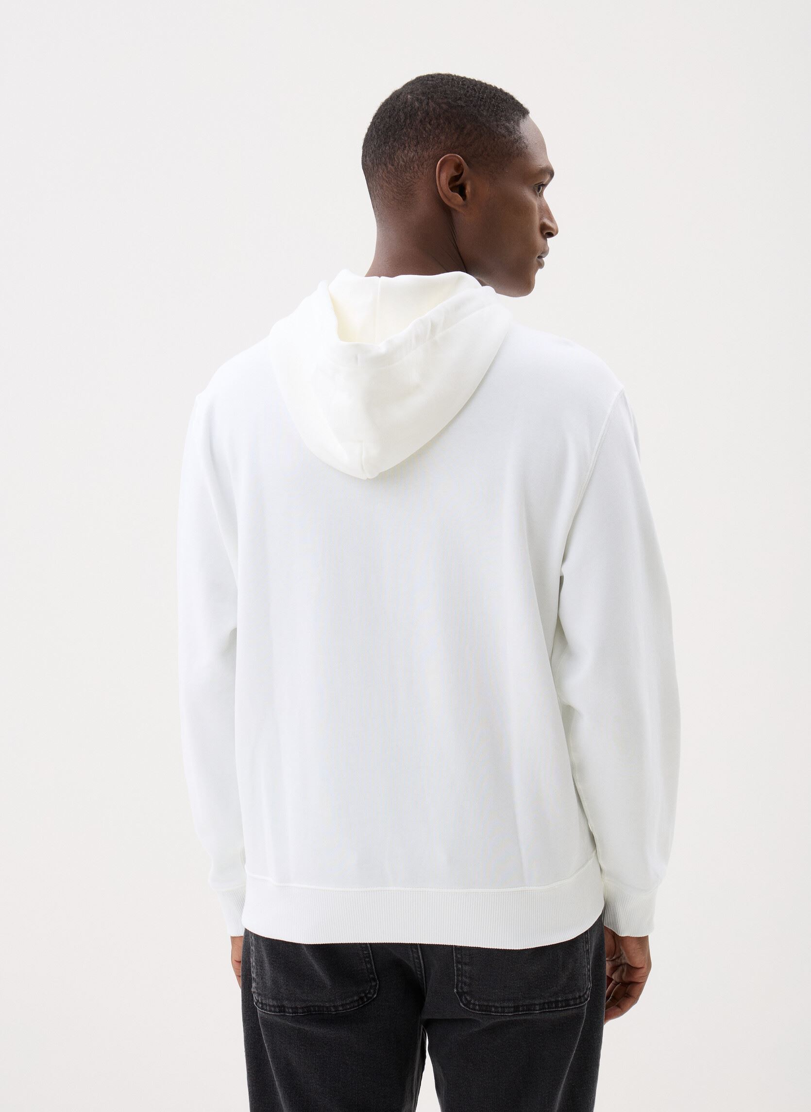 Kapuzenpullover Ls Eu 350Terry Badge herren weiß Calvin Klein Jeans Kapuzenpullover Ls Eu 350Terry Badge herren weiß WHITE