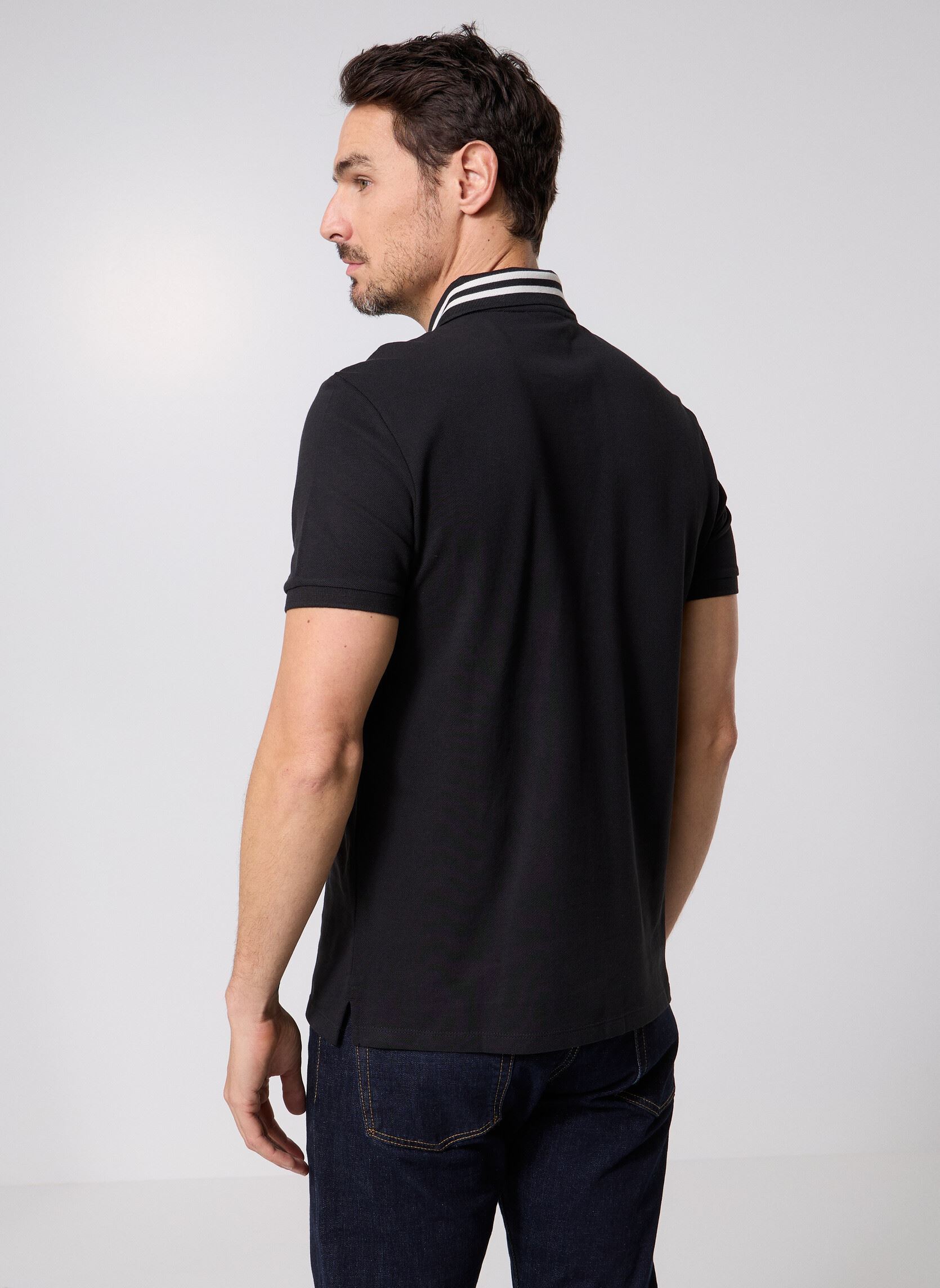 Korte mouwen polo's Ss Monogram Pique Ti heren zwart Calvin Klein Jeans Korte mouwen polo's Ss Monogram Pique Ti heren zwart BLACK