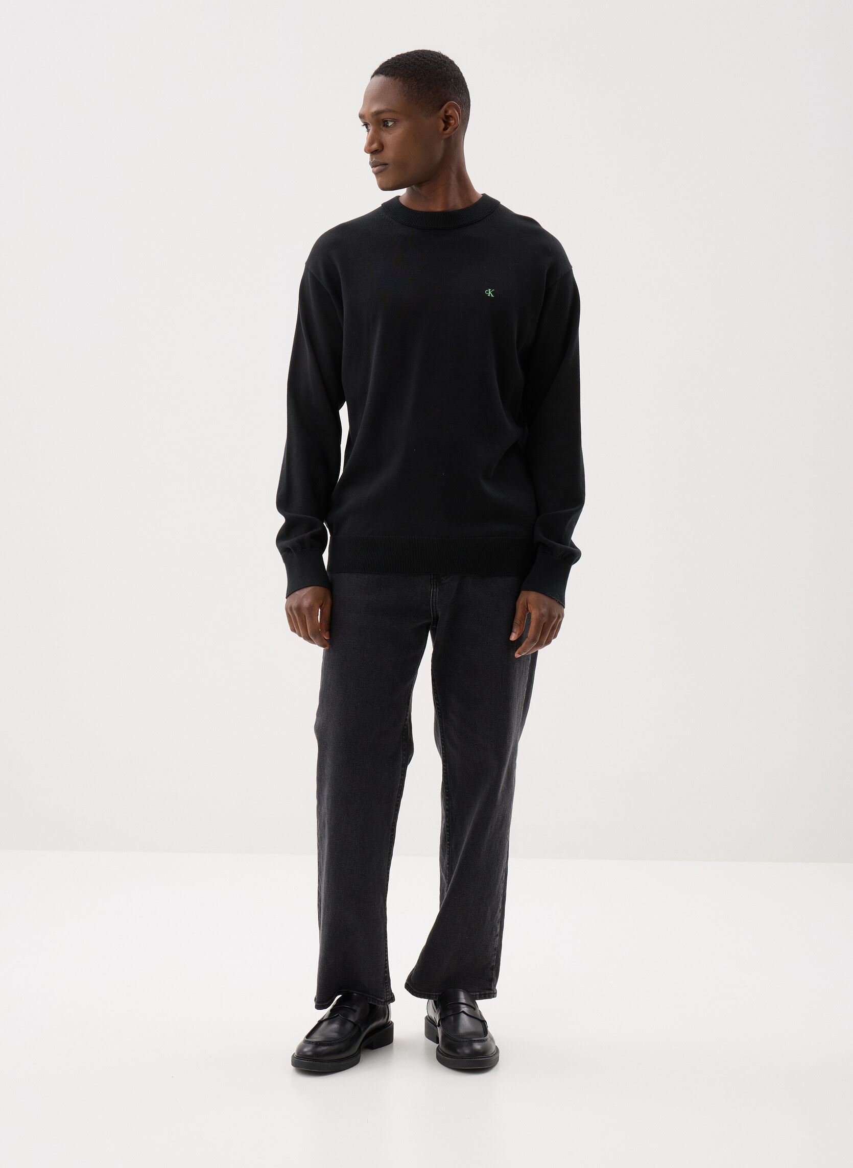 Sweats Eu Ls Cotton Relaxed homme noir Calvin Klein Jeans Sweats Eu Ls Cotton Relaxed homme noir BLACK