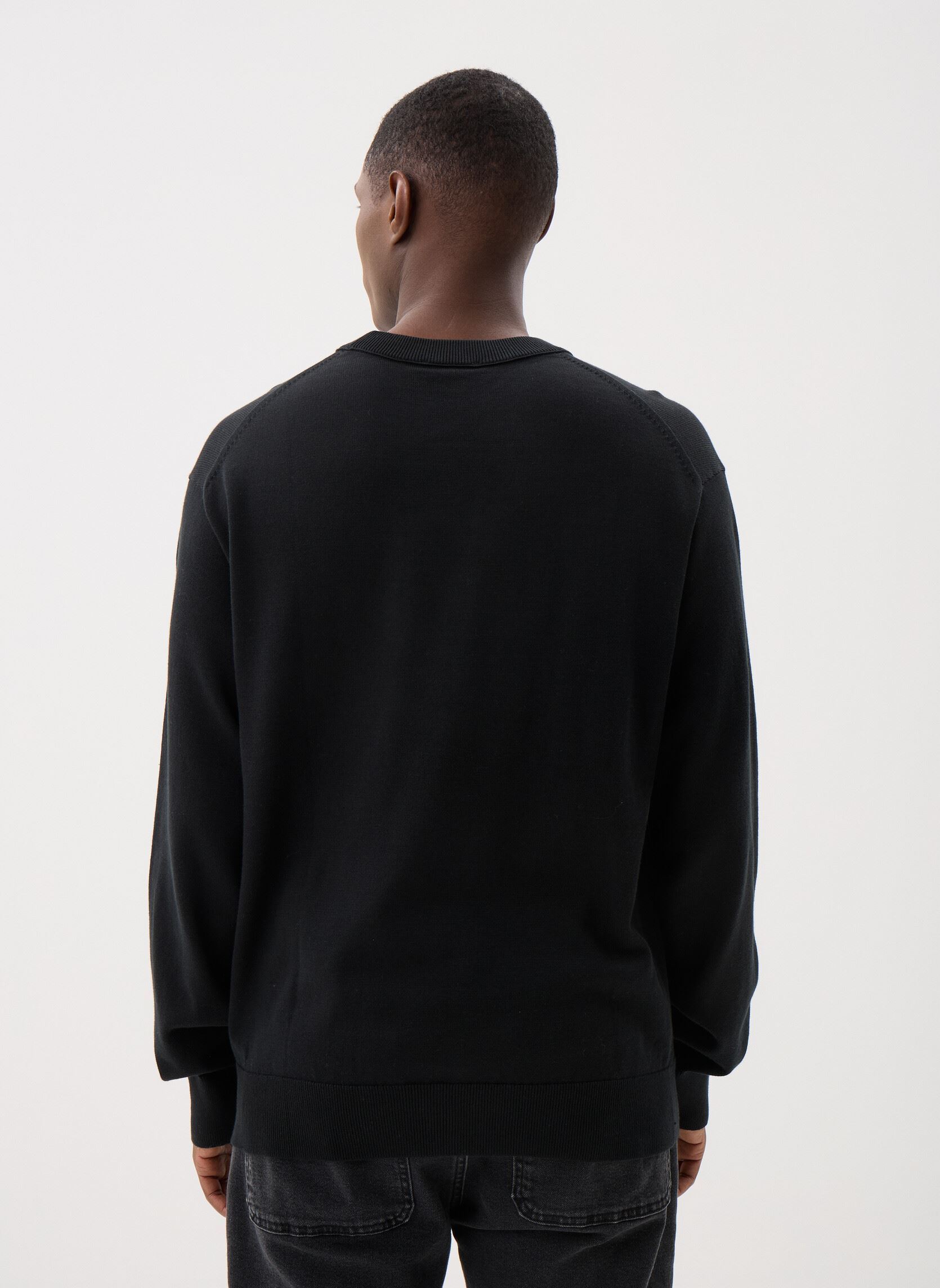 Sweats Eu Ls Cotton Relaxed homme noir Calvin Klein Jeans Sweats Eu Ls Cotton Relaxed homme noir BLACK