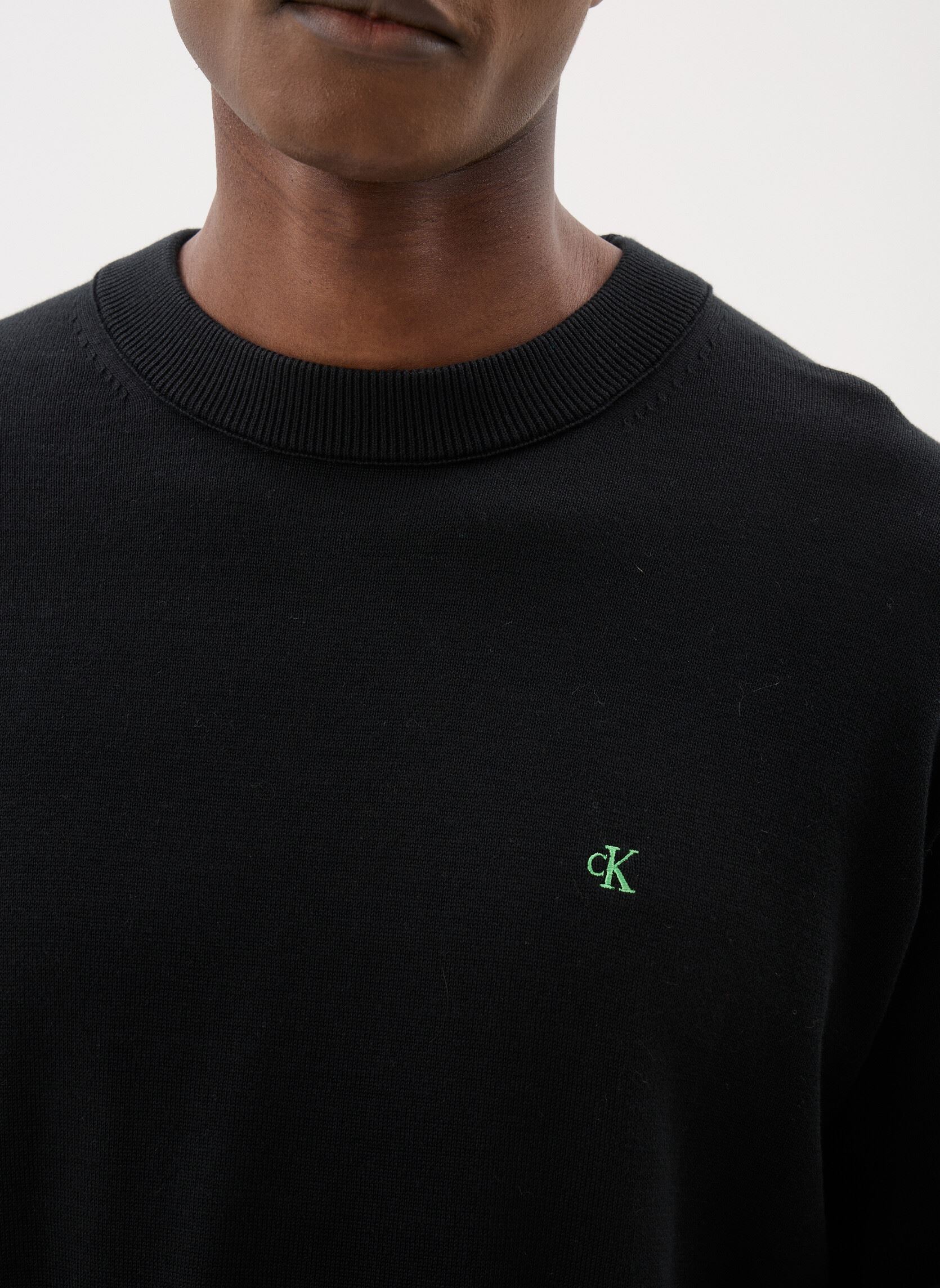 Sweats Eu Ls Cotton Relaxed homme noir Calvin Klein Jeans Sweats Eu Ls Cotton Relaxed homme noir BLACK