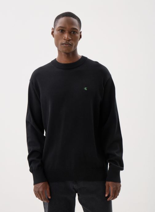 Calvin Klein Jeans Sweats Eu Ls Cotton Relaxed homme noir