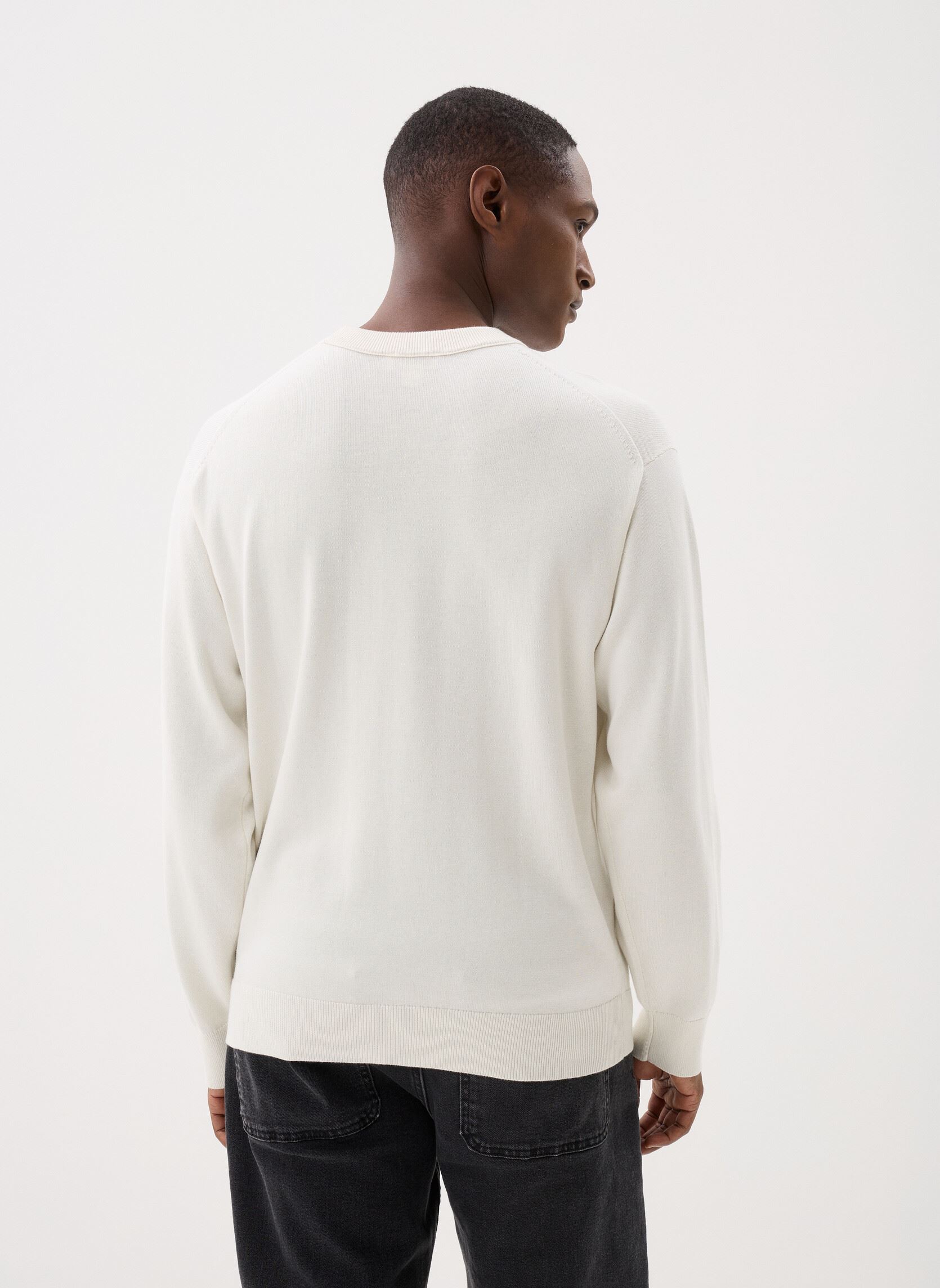 Sweatshirts Eu Ls Cotton Relaxed heren wit Calvin Klein Jeans Sweatshirts Eu Ls Cotton Relaxed heren wit WHITE