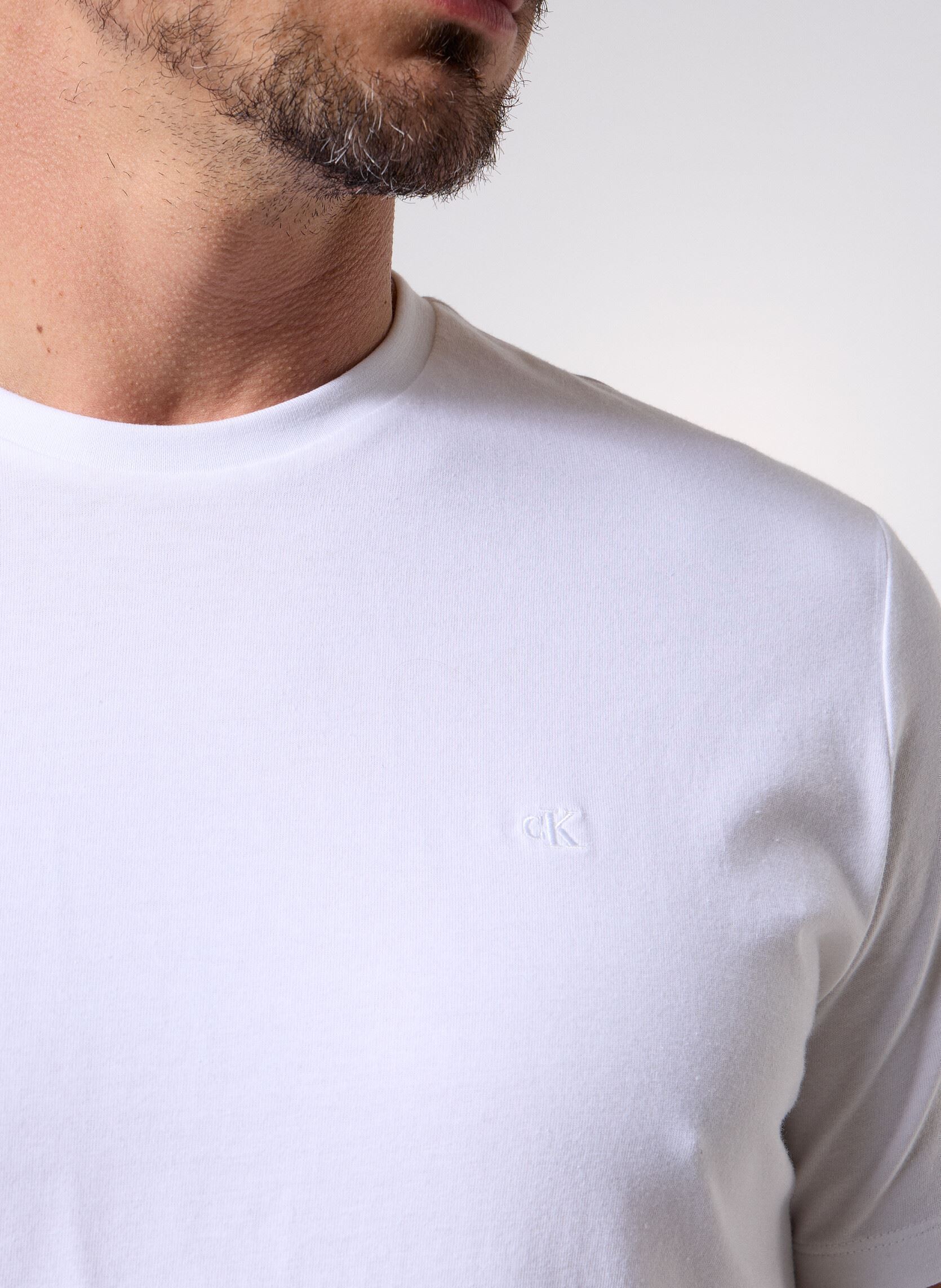 T-shirts met korte mouwen Ss Classic Monogram heren wit Calvin Klein Jeans T-shirts met korte mouwen Ss Classic Monogram heren wit WHITE