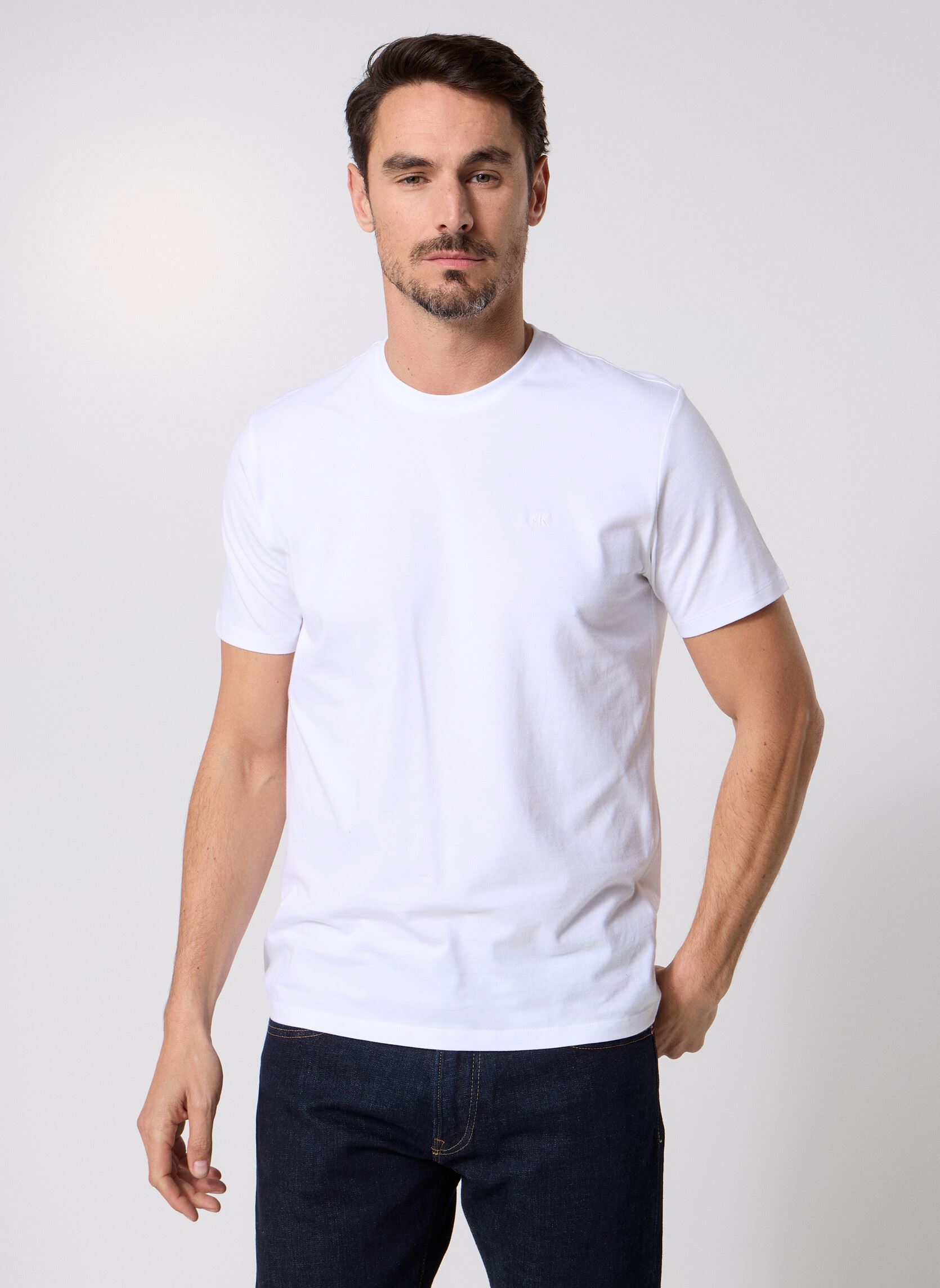 T shirt Calvin Klein Jeans SS CLASSIC MONOGRAM LV04RD254G EU - vue 8