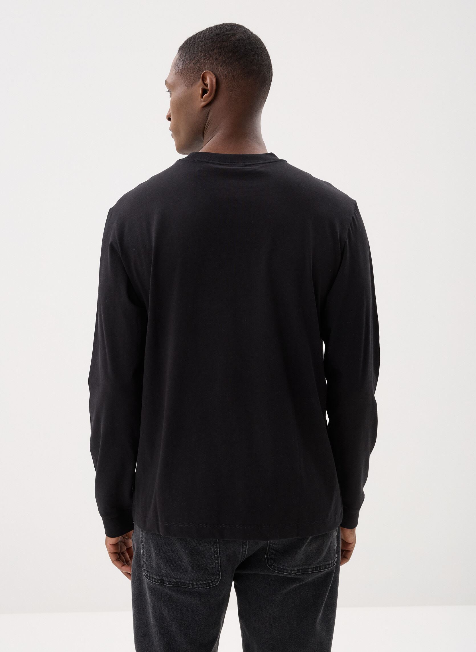 T-shirts met lange mouwen Ls Easy Monogram Tee heren zwart Calvin Klein Jeans T-shirts met lange mouwen Ls Easy Monogram Tee heren zwart BLACK