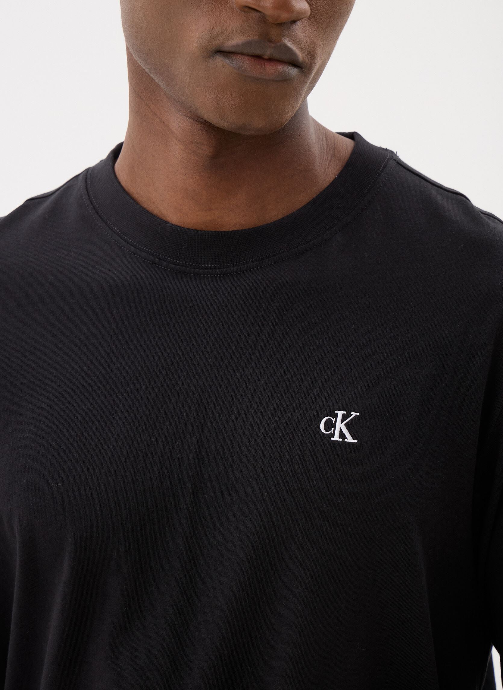 T-shirts met lange mouwen Ls Easy Monogram Tee heren zwart Calvin Klein Jeans T-shirts met lange mouwen Ls Easy Monogram Tee heren zwart BLACK
