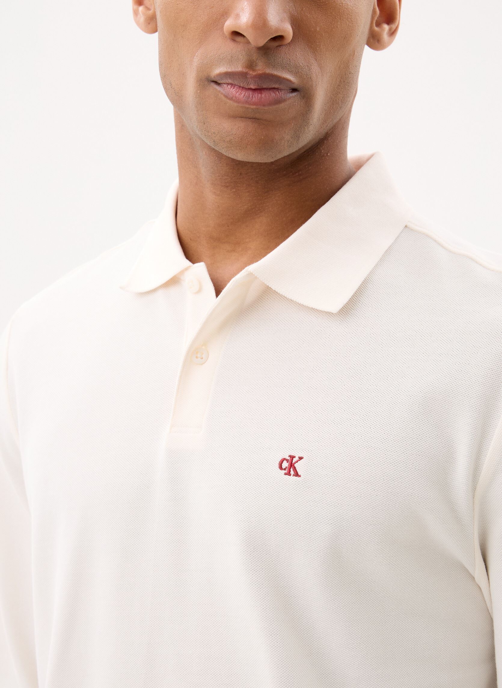 Kurzarm-Poloshirts Ls Casual Pique Polo herren weiß Calvin Klein Jeans Kurzarm-Poloshirts Ls Casual Pique Polo herren weiß WHITE