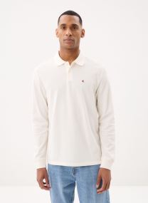 Kurzarm-Poloshirts Ls Casual Pique Polo herren weiß
