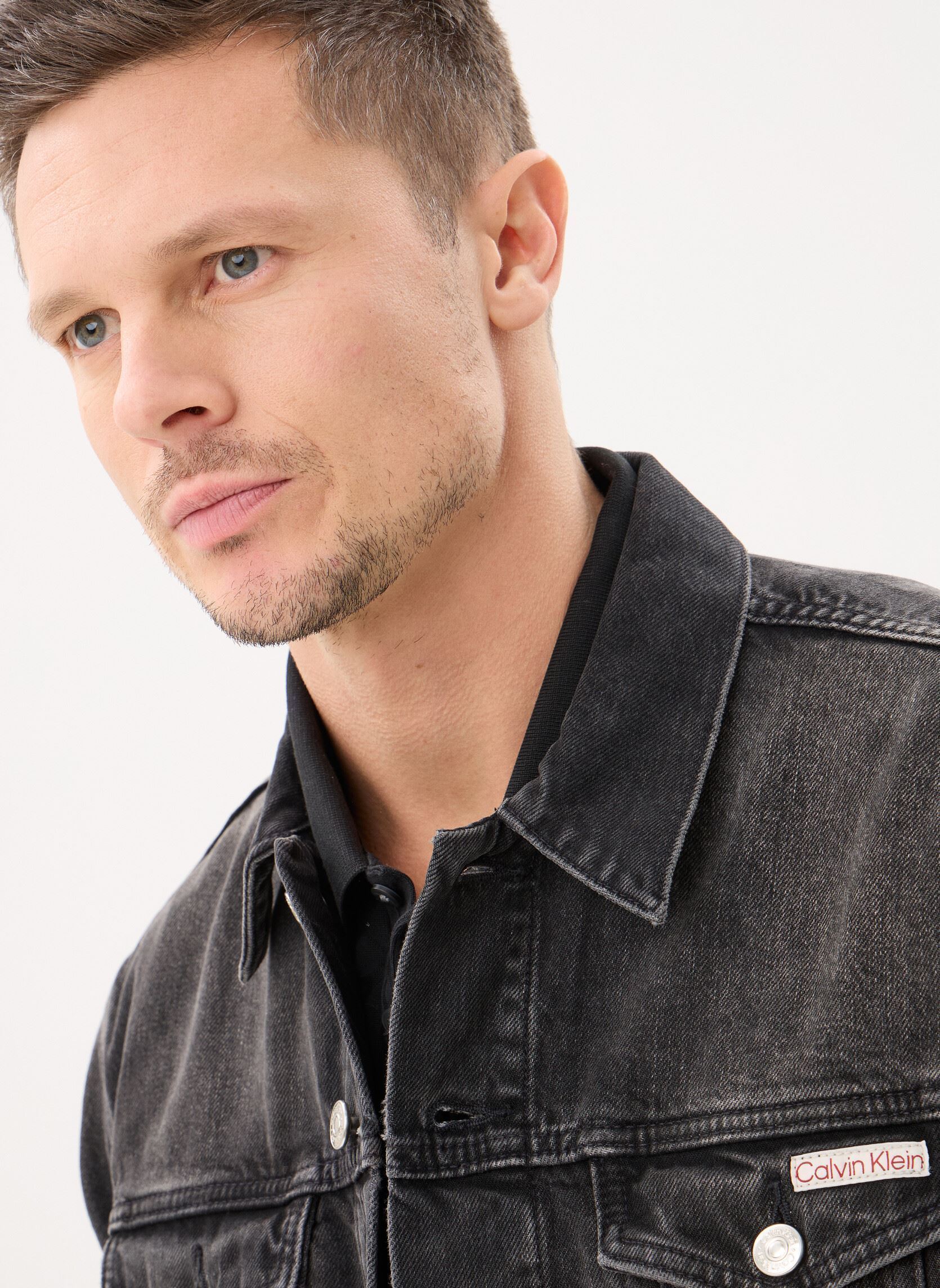 Vestes en jean Klein Black Classic homme noir Calvin Klein Jeans Vestes en jean Klein Black Classic homme noir BLACK
