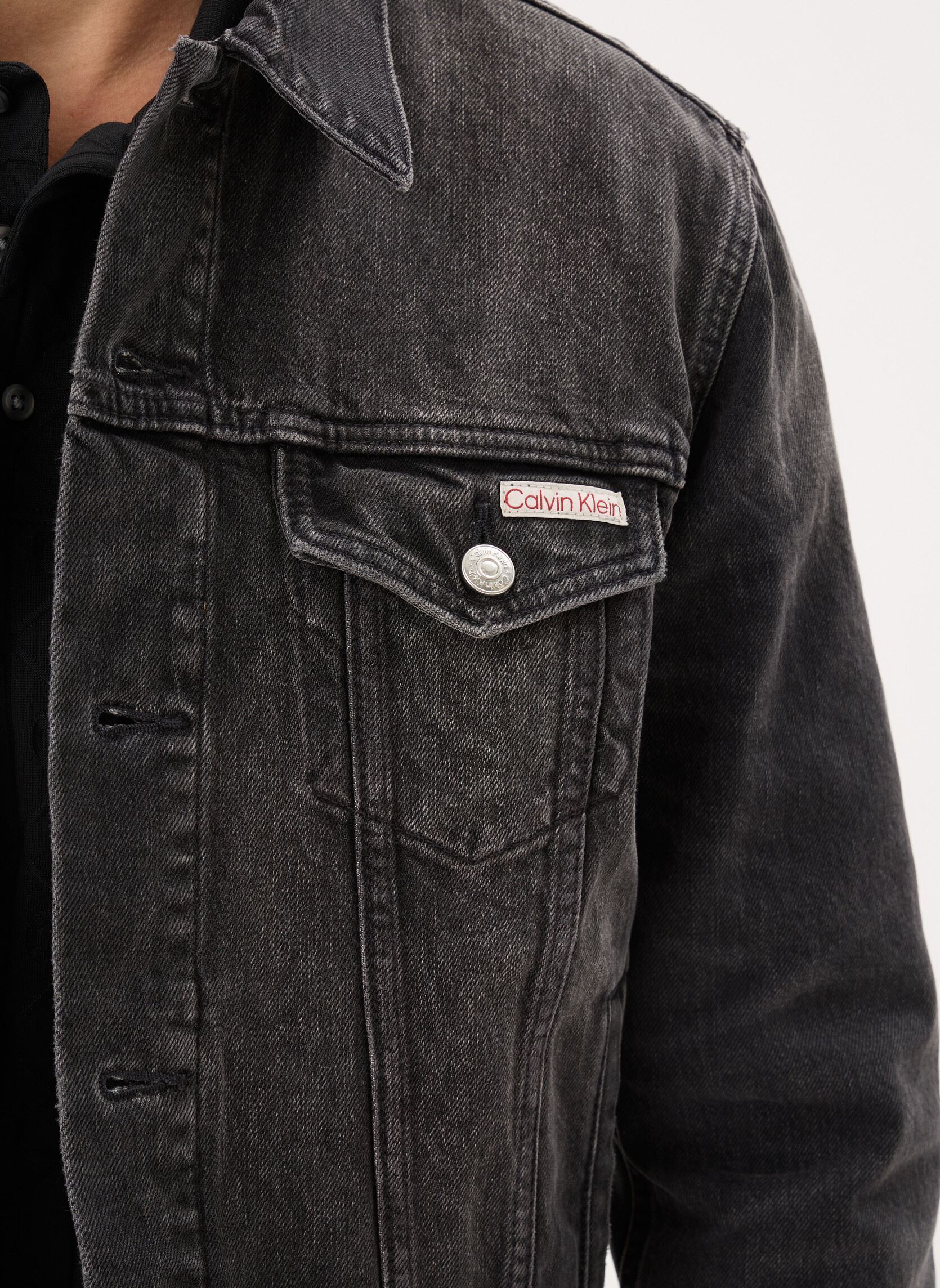 Vestes en jean Klein Black Classic homme noir Calvin Klein Jeans Vestes en jean Klein Black Classic homme noir BLACK