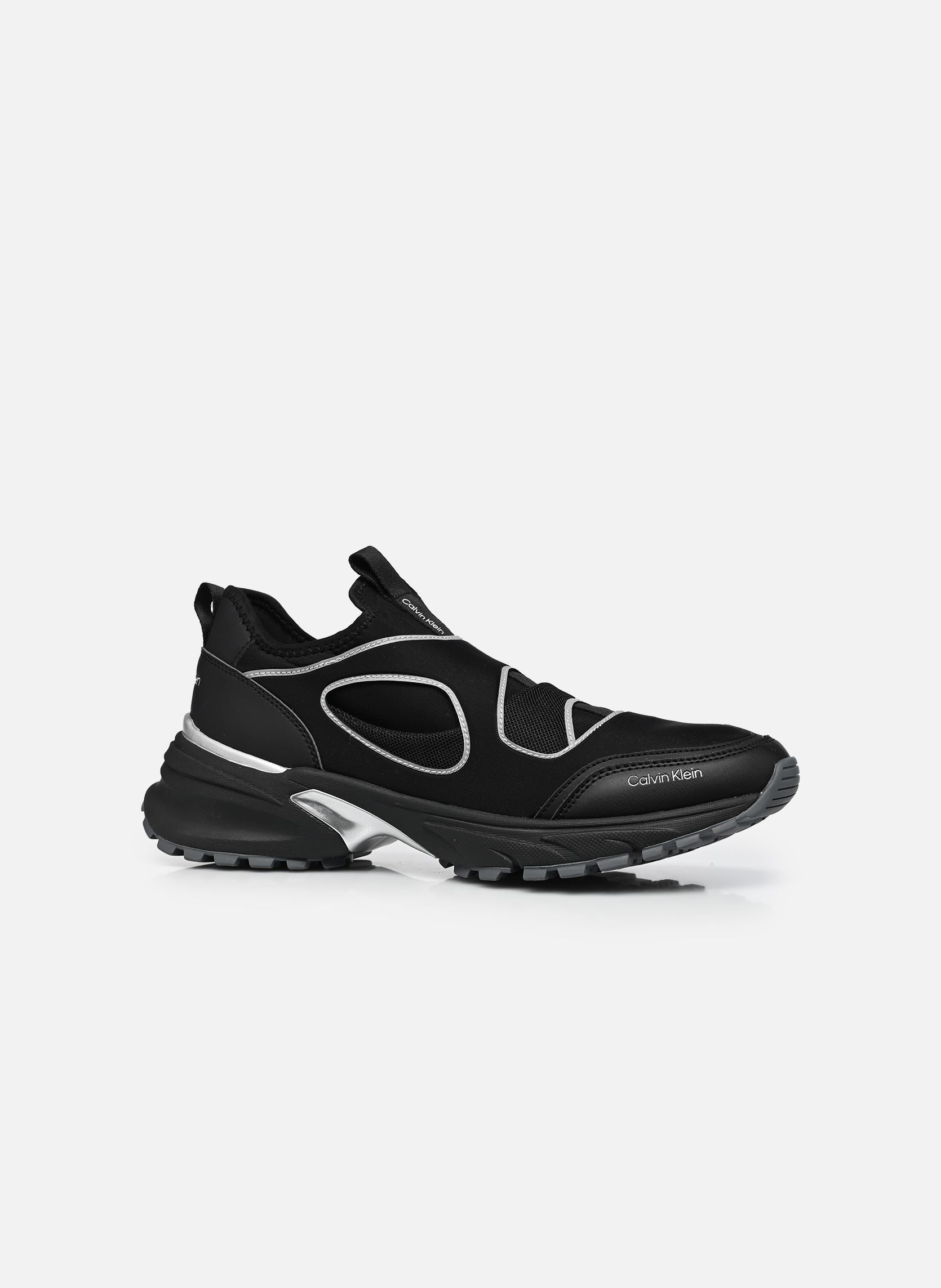 Sneakers HIKE RUNNER SOCK MIX heren zwart Calvin Klein Sneakers HIKE RUNNER SOCK MIX heren zwart BLACK/BRIGHT WHITE