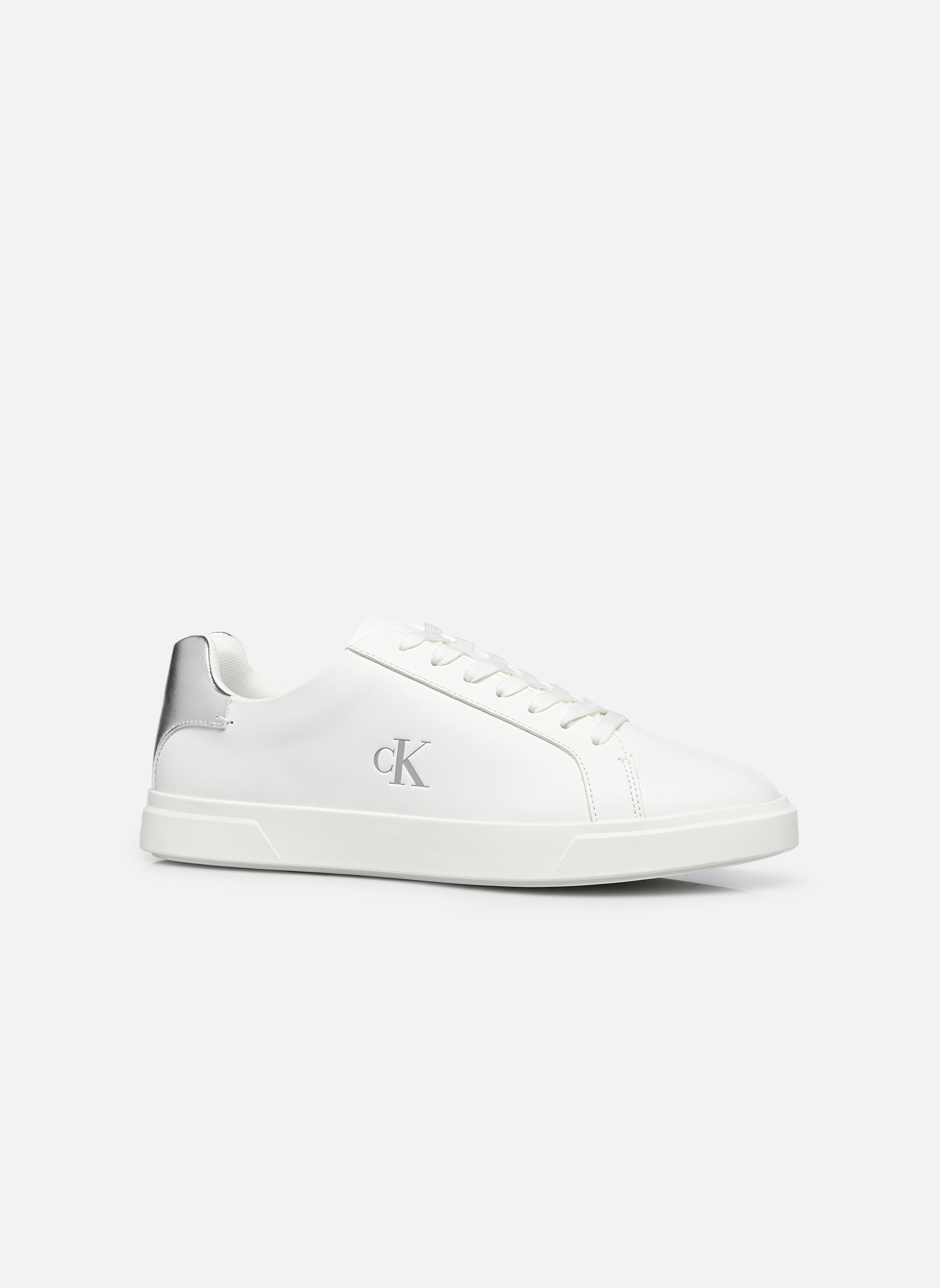 Sneaker LOW PRO CUPS LACEUP damen weiß Calvin Klein Sneaker LOW PRO CUPS LACEUP damen weiß BRIGHT WHITE/SILVER