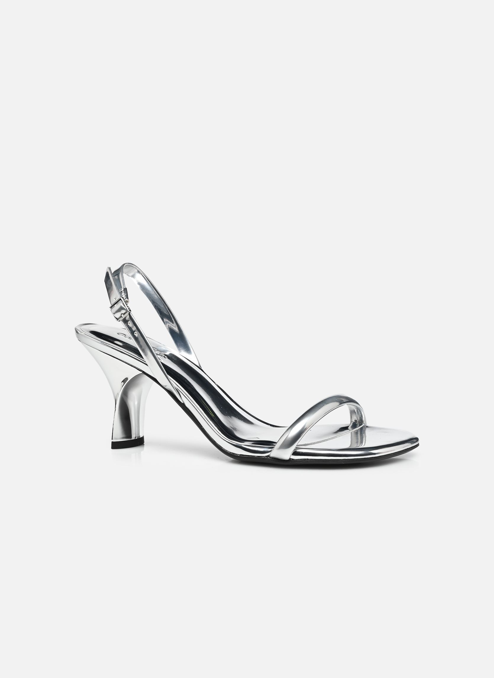 Sandalen SCULPT KITT HEEL STR damen silber Calvin Klein Sandalen SCULPT KITT HEEL STR damen silber SILVER