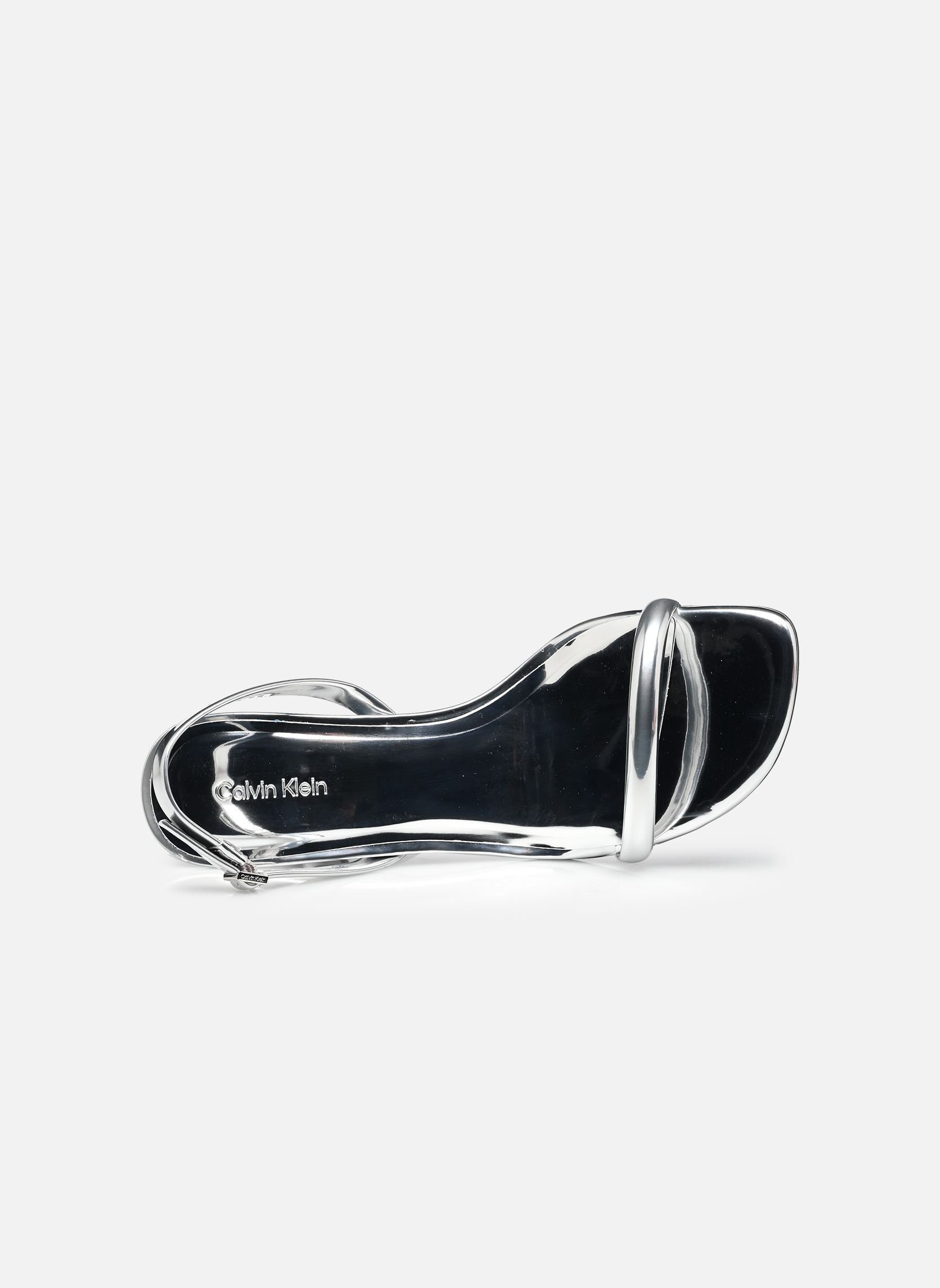 Sandalen SCULPT KITT HEEL STR damen silber Calvin Klein Sandalen SCULPT KITT HEEL STR damen silber SILVER