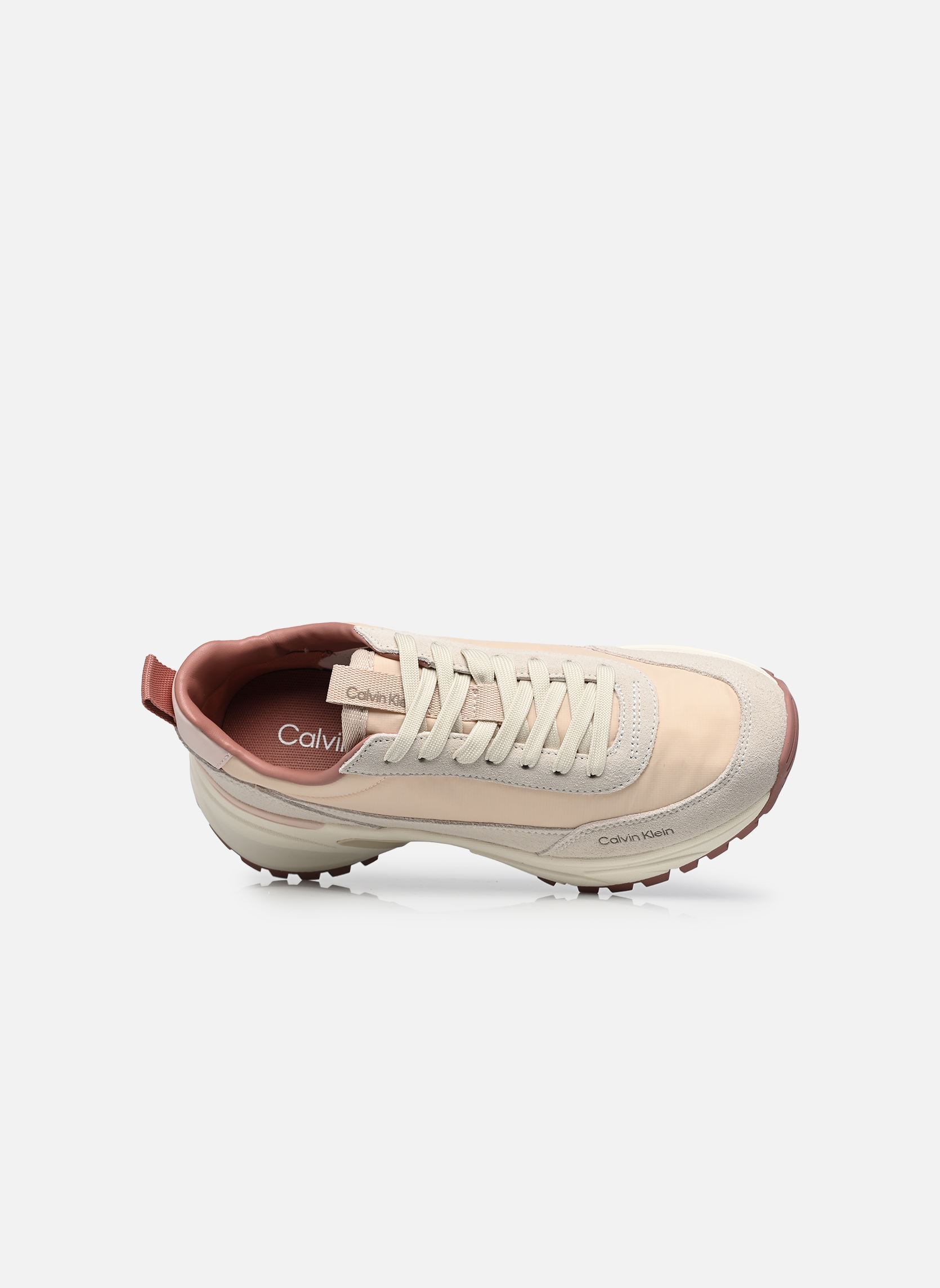Sneakers HIKE RUNNER MG NYLON dames beige Calvin Klein Sneakers HIKE RUNNER MG NYLON dames beige WHISPER PINK/DK ECRU/DUSTY ROS